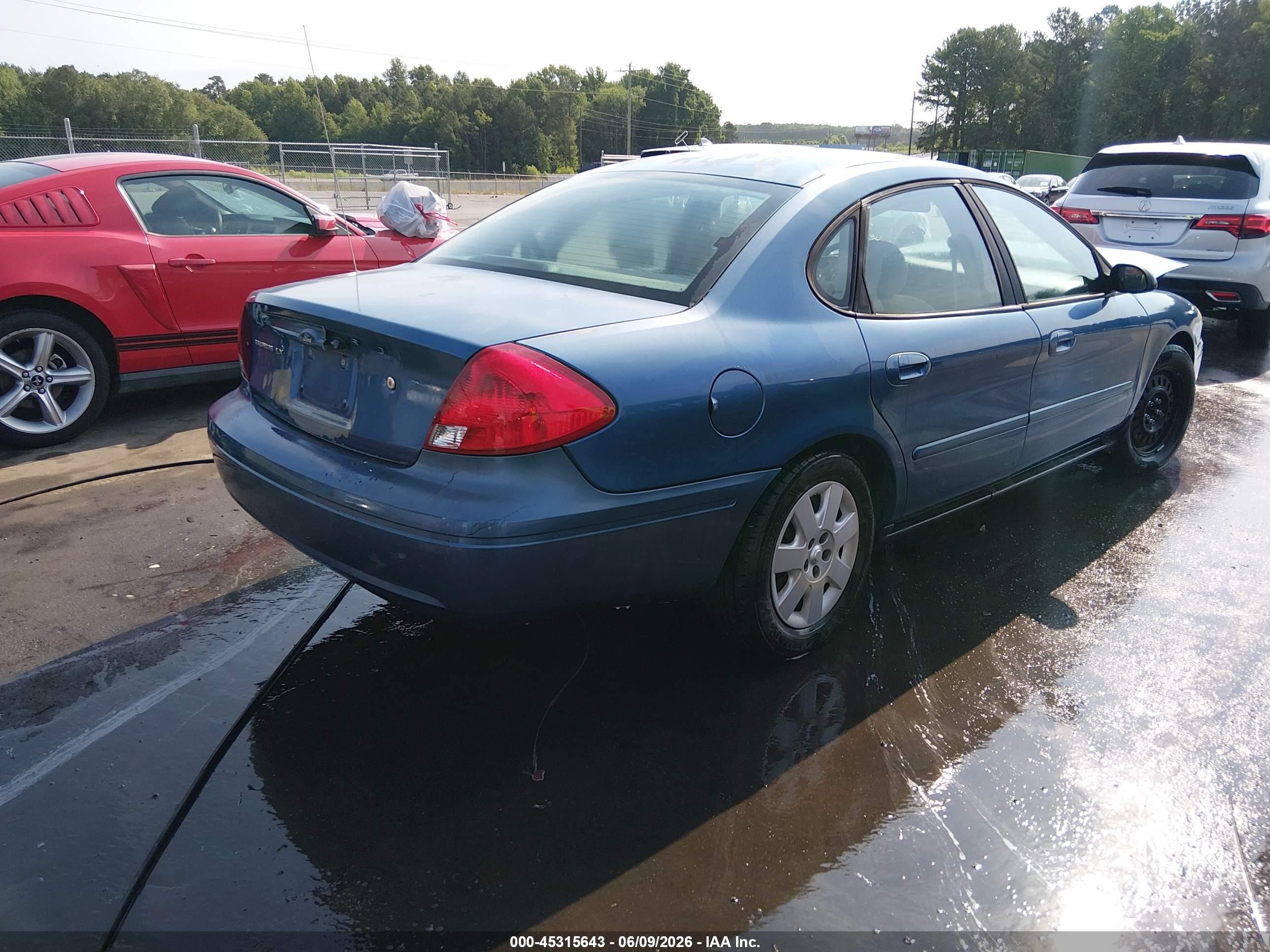 2004 Ford Taurus Lx Light Blue vin: 1FAFP52U64A140434