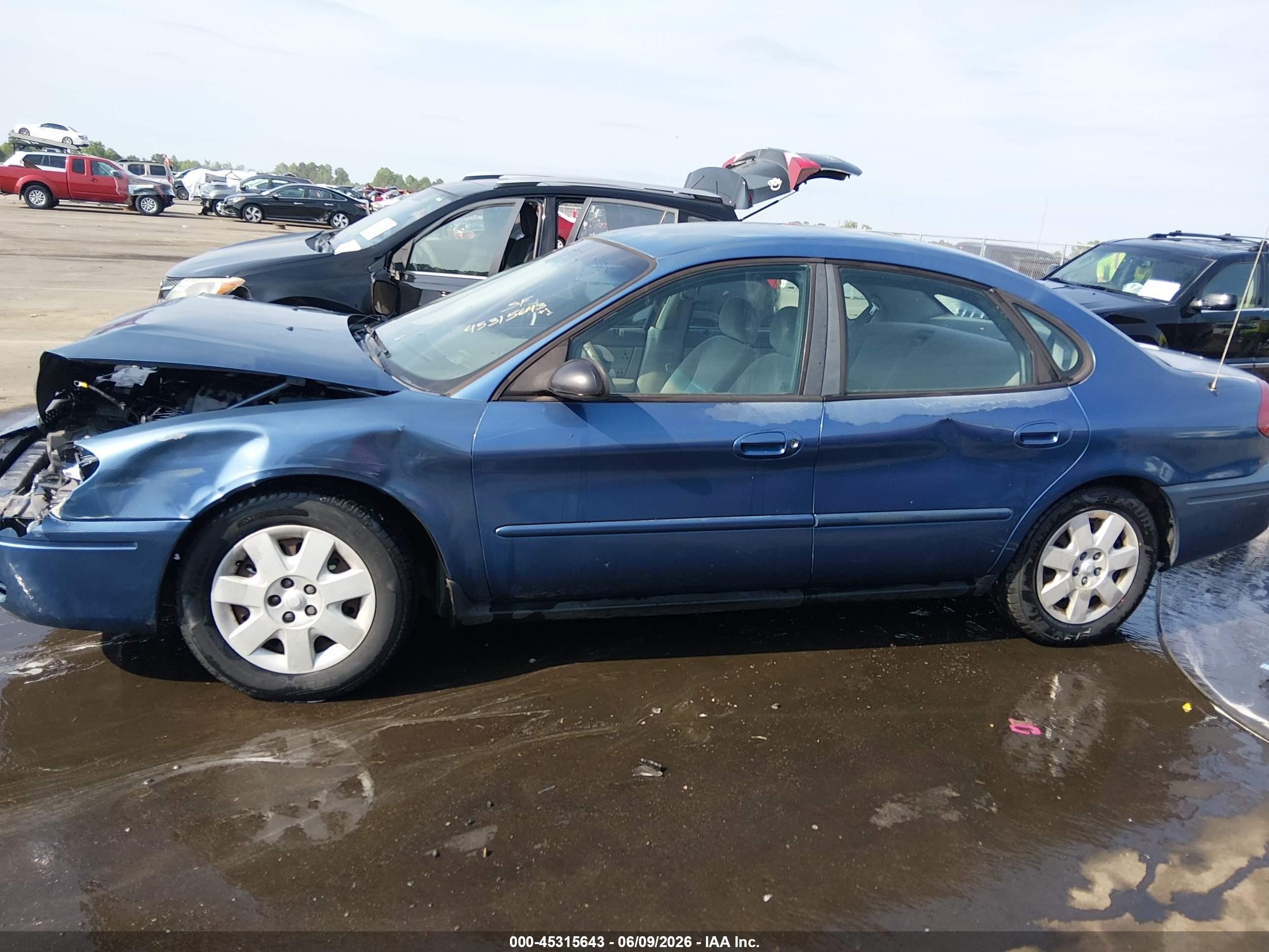2004 Ford Taurus Lx Light Blue vin: 1FAFP52U64A140434