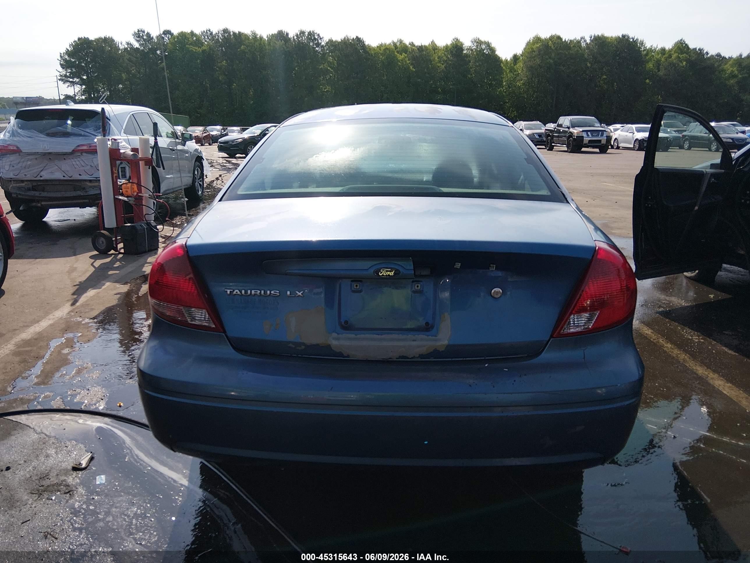2004 Ford Taurus Lx Light Blue vin: 1FAFP52U64A140434