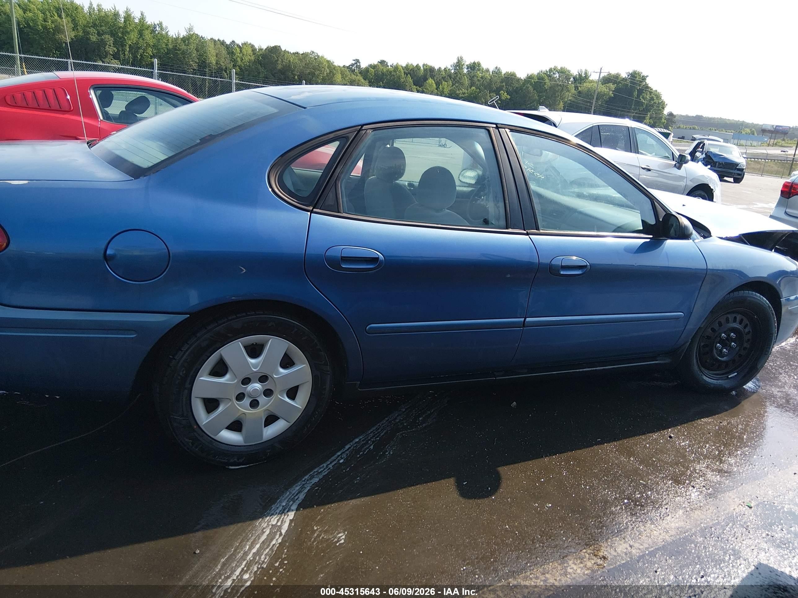 2004 Ford Taurus Lx Light Blue vin: 1FAFP52U64A140434