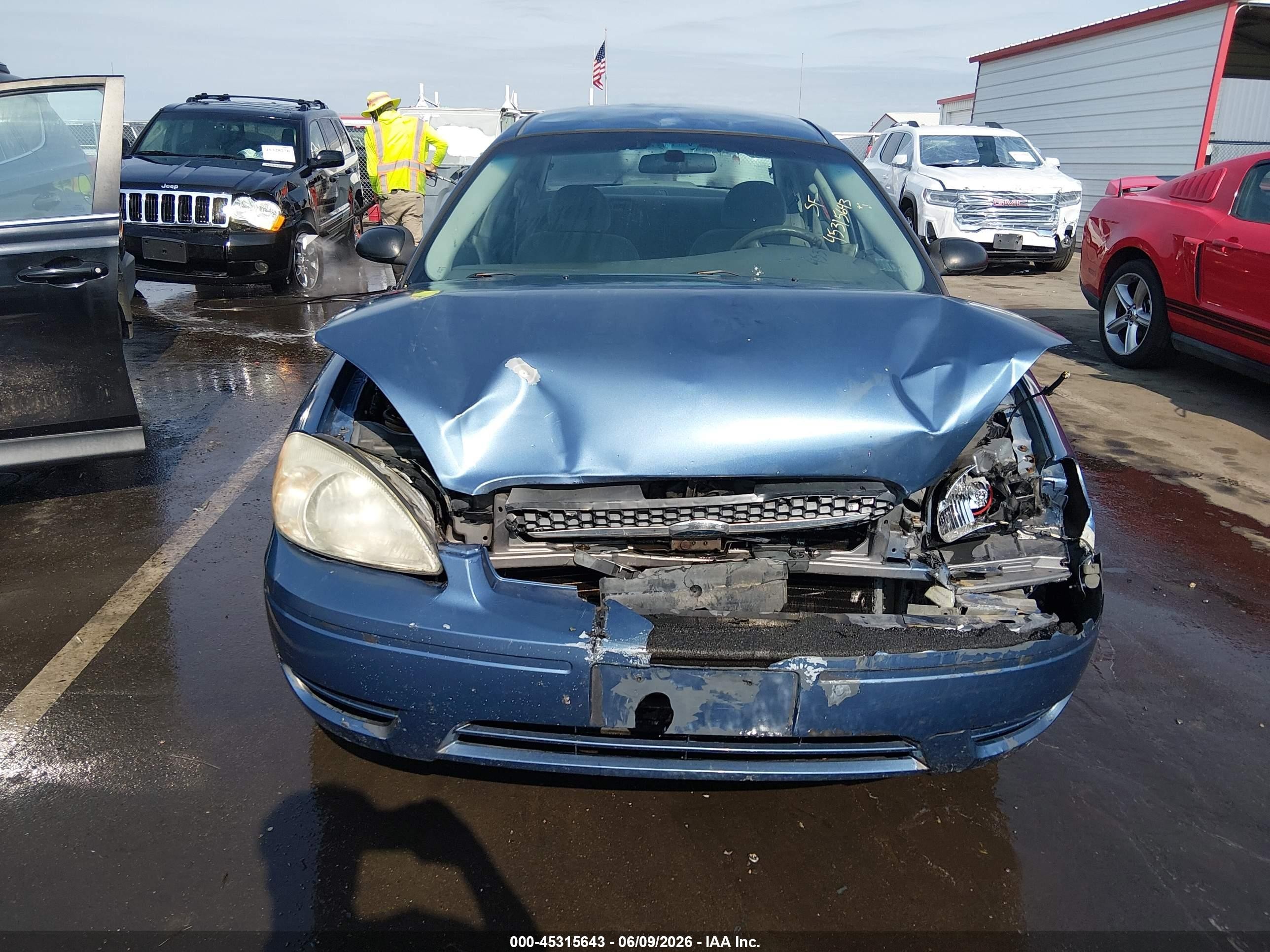 2004 Ford Taurus Lx Light Blue vin: 1FAFP52U64A140434