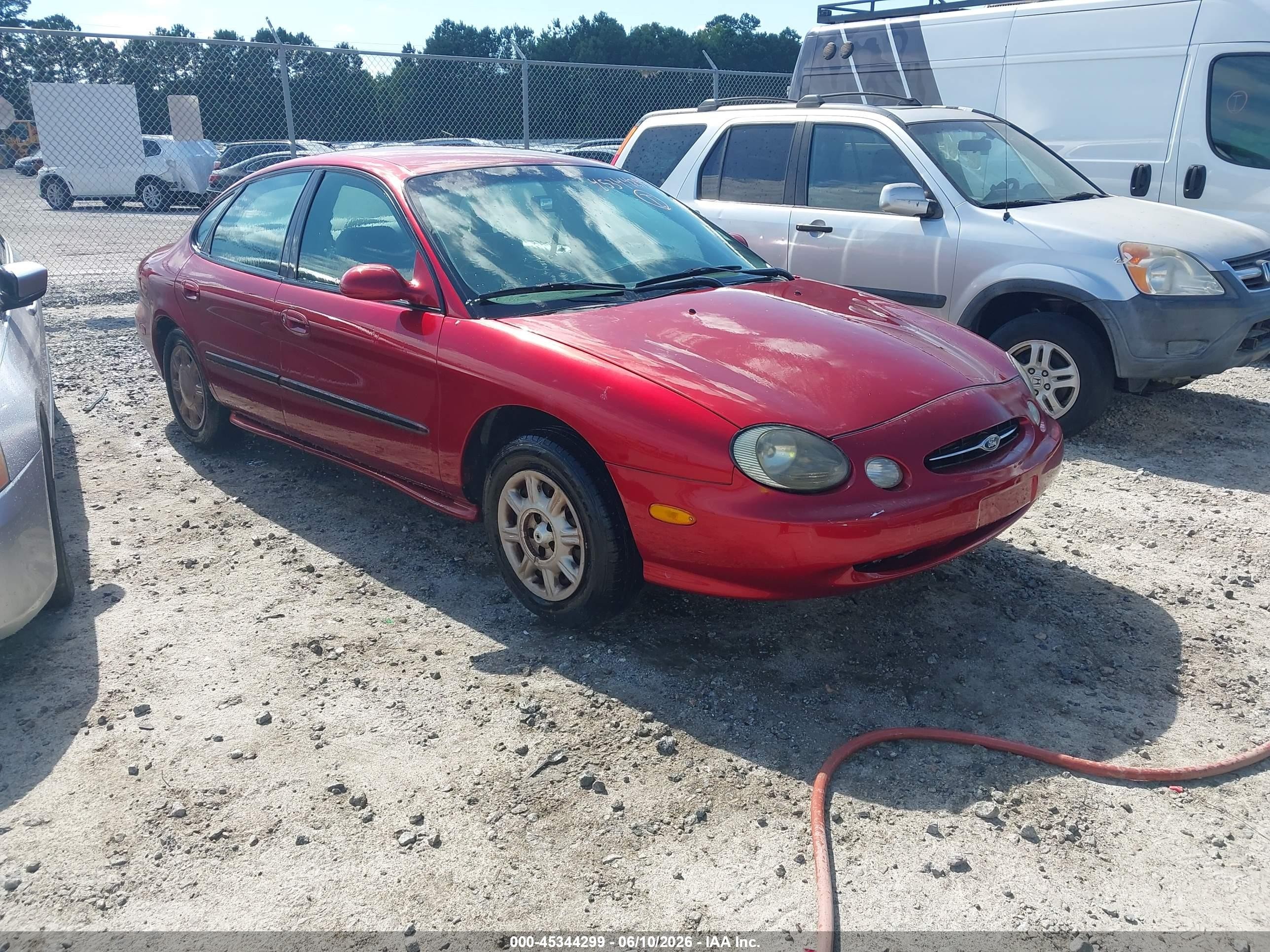 1998 Ford Taurus Lx/se Red vin: 1FAFP52U6WA117092
