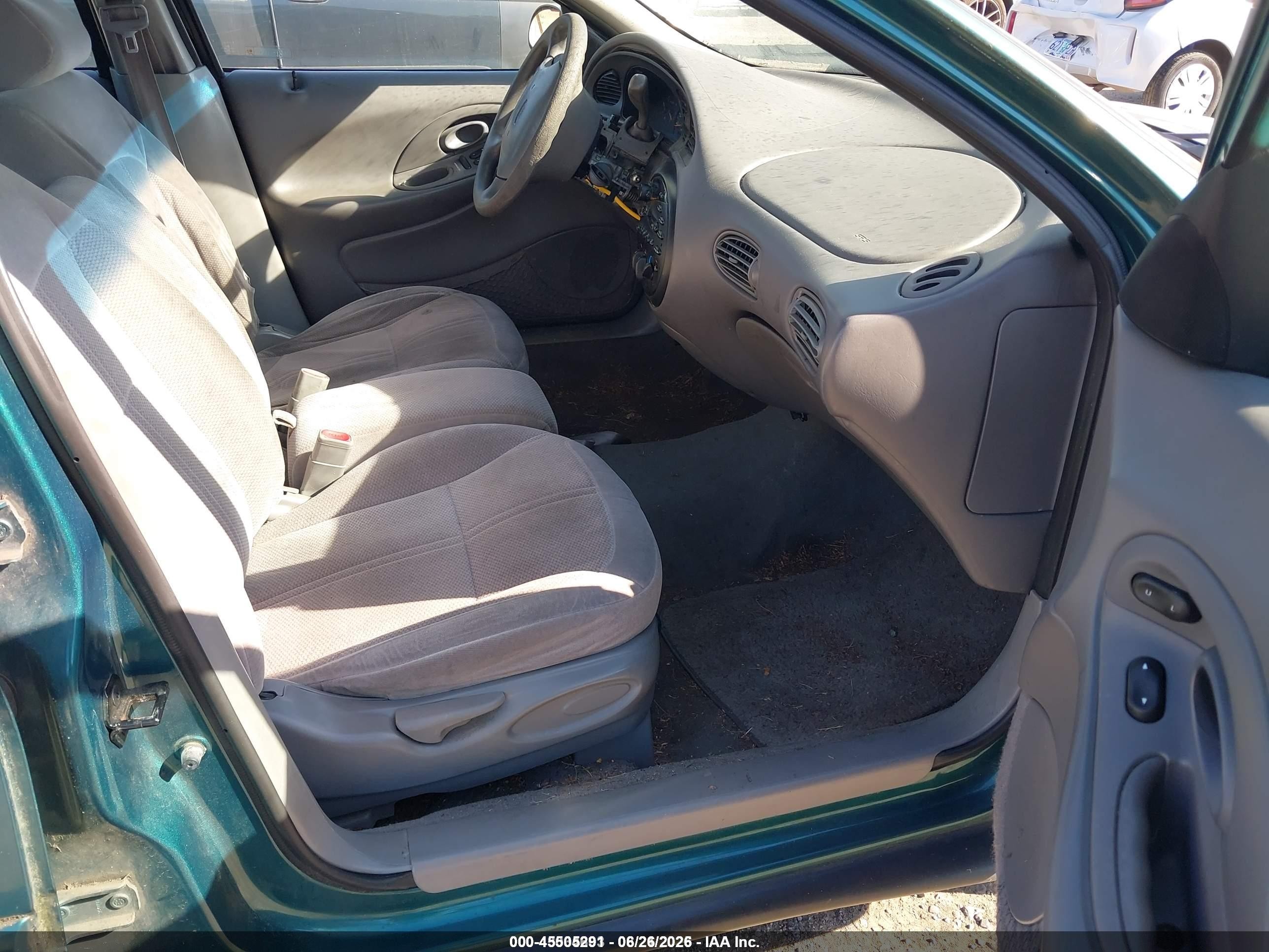 1998 Ford Taurus Lx/se Turquoise vin: 1FAFP52U6WG187138