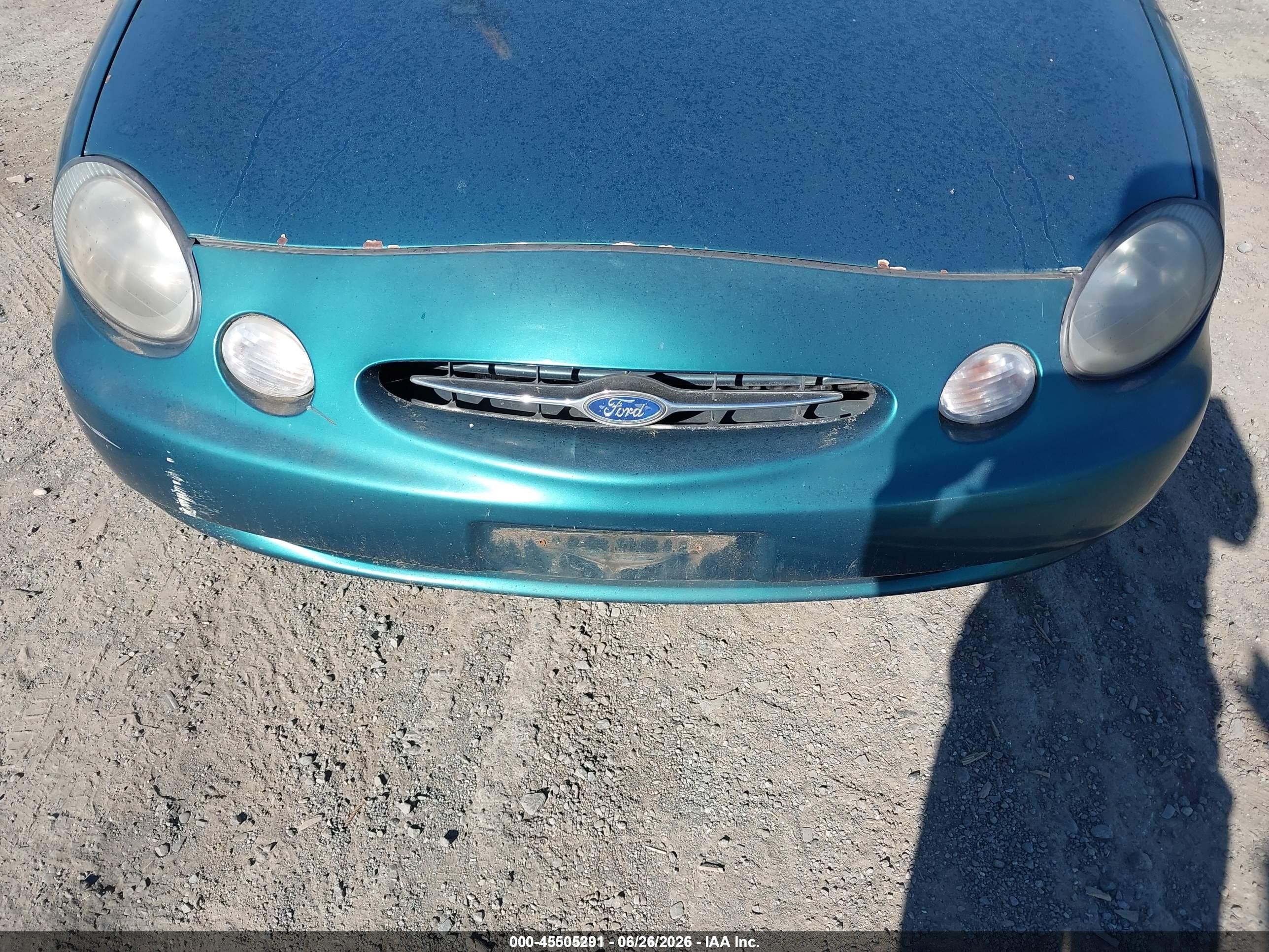 1998 Ford Taurus Lx/se Turquoise vin: 1FAFP52U6WG187138