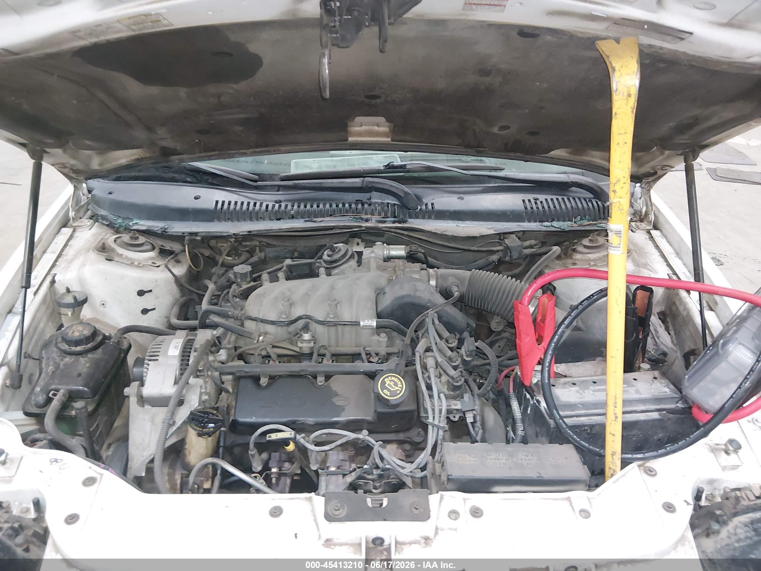 1999 Ford Taurus Lx White vin: 1FAFP52U6XG212640