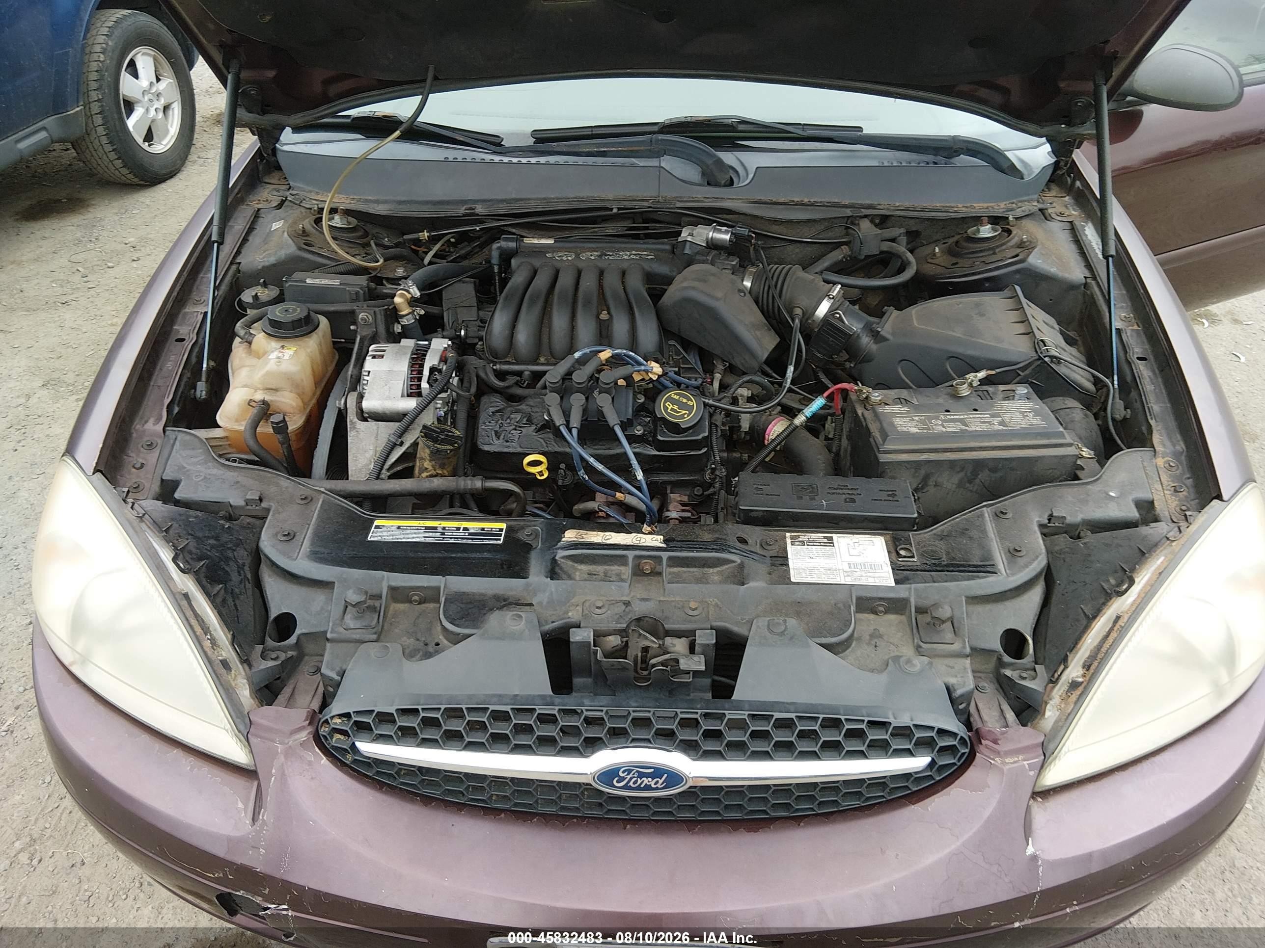 2001 Ford Taurus Lx Maroon vin: 1FAFP52U71G117883
