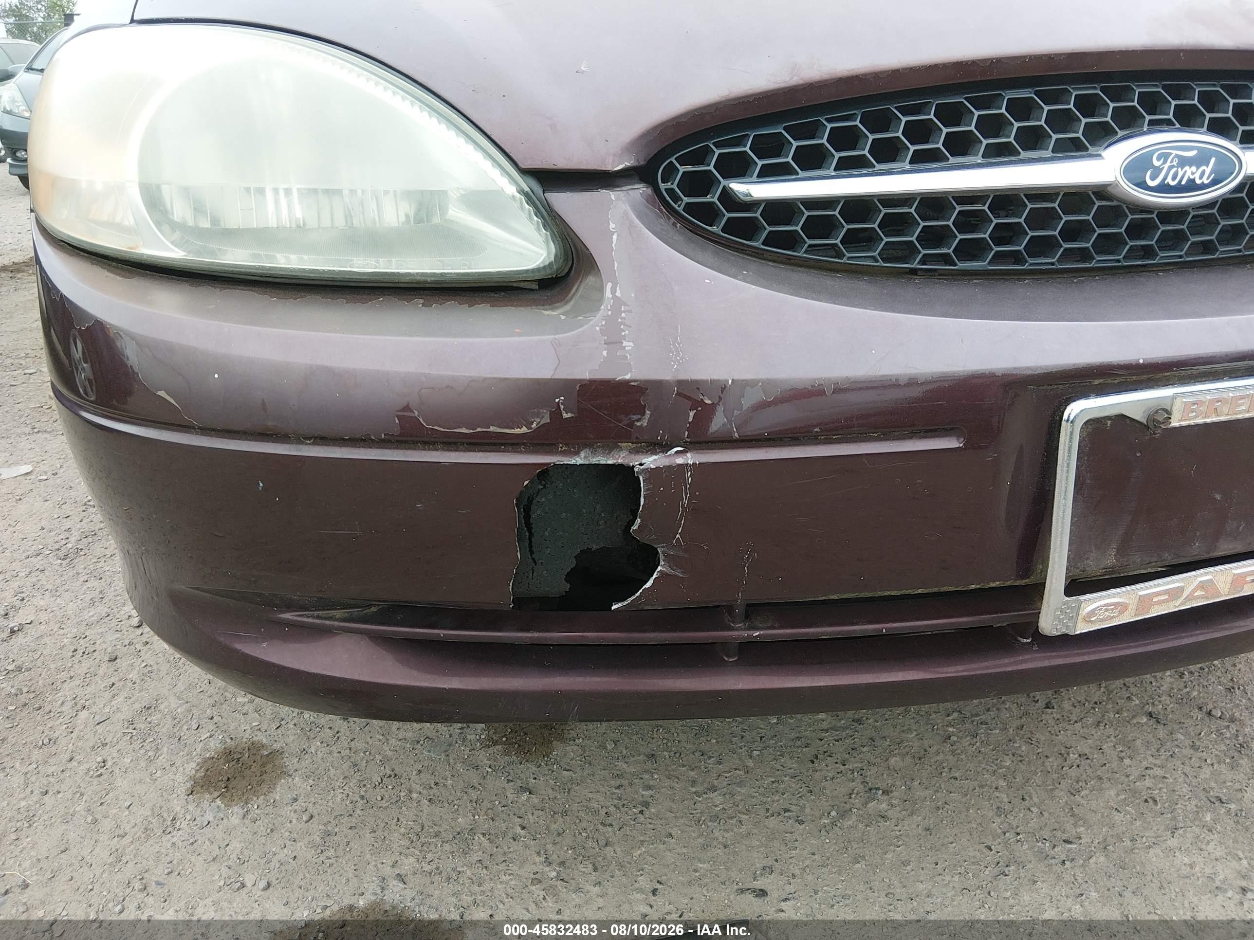 2001 Ford Taurus Lx Maroon vin: 1FAFP52U71G117883
