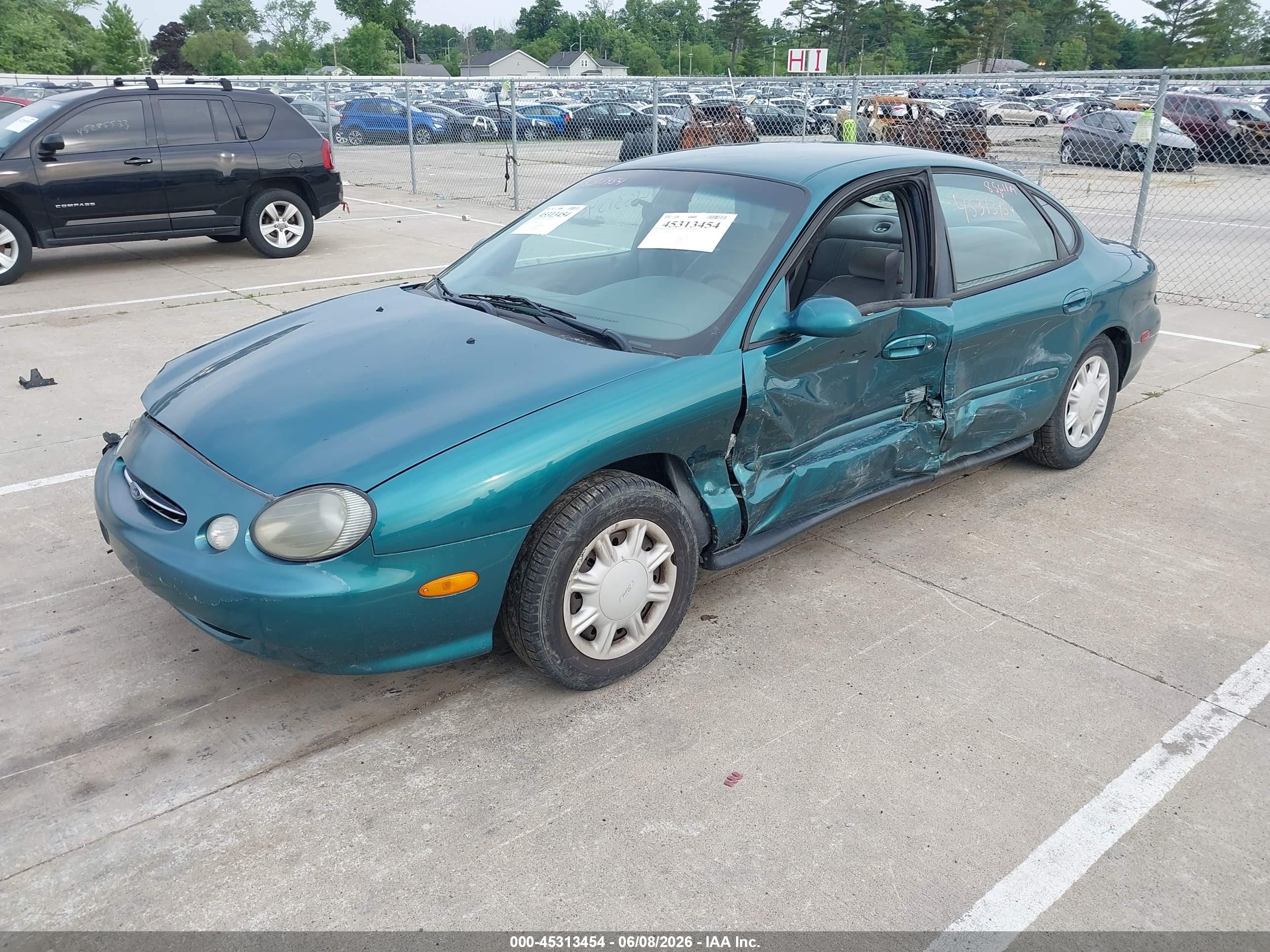 1998 Ford Taurus Lx/se Green vin: 1FAFP52U7WG146971