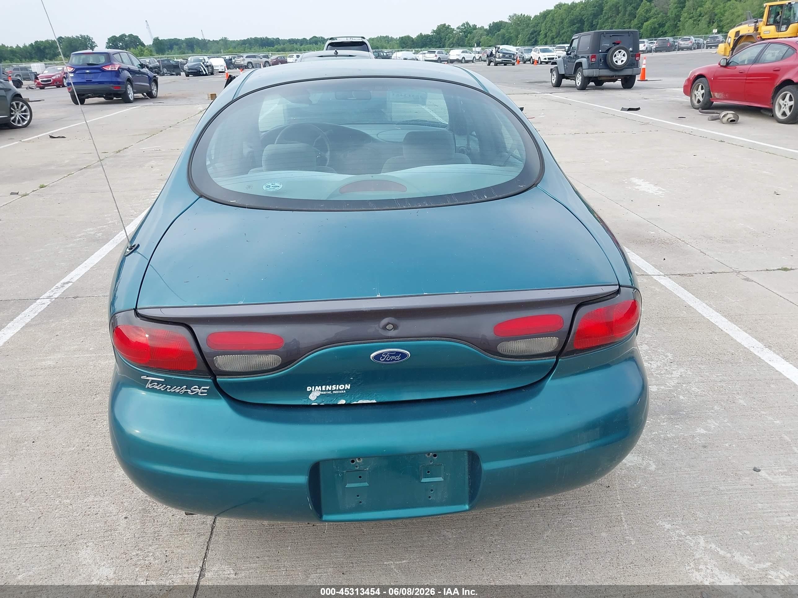 1998 Ford Taurus Lx/se Green vin: 1FAFP52U7WG146971