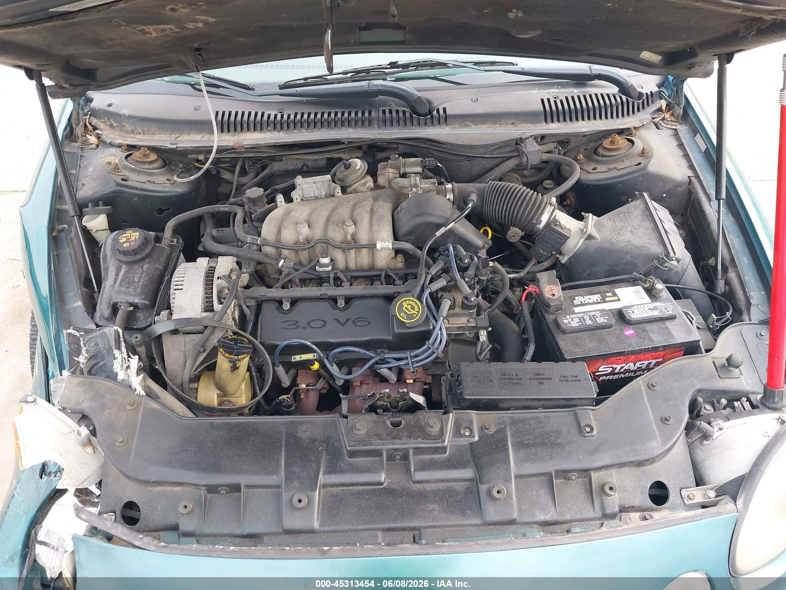 1998 Ford Taurus Lx/se Green vin: 1FAFP52U7WG146971