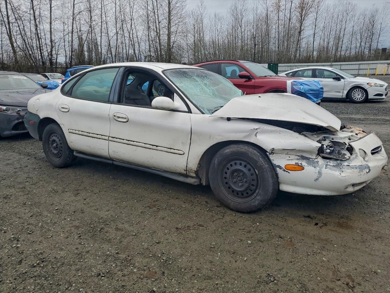 1998 Ford Taurus Lx White vin: 1FAFP52U7WG208305
