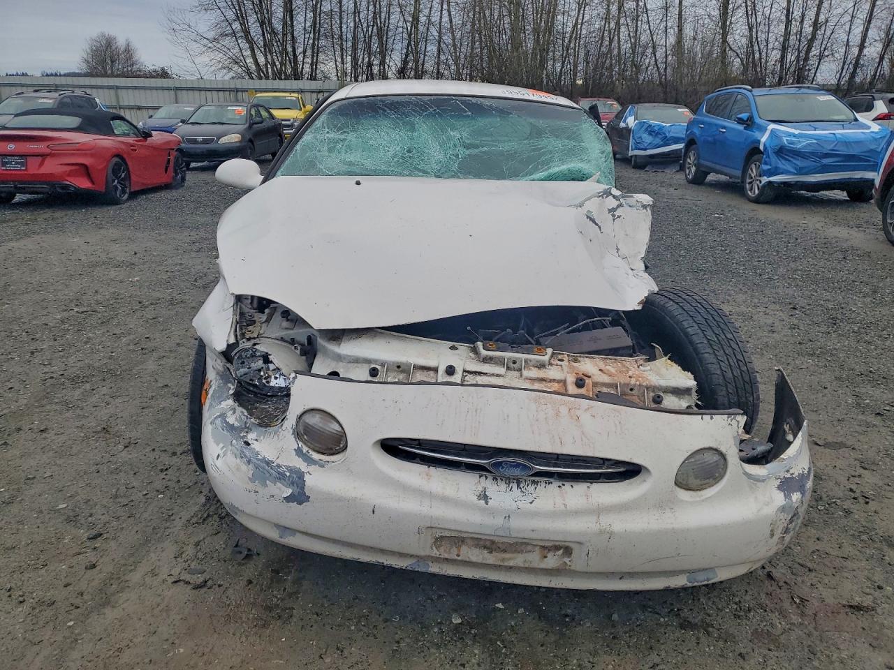 1998 Ford Taurus Lx White vin: 1FAFP52U7WG208305
