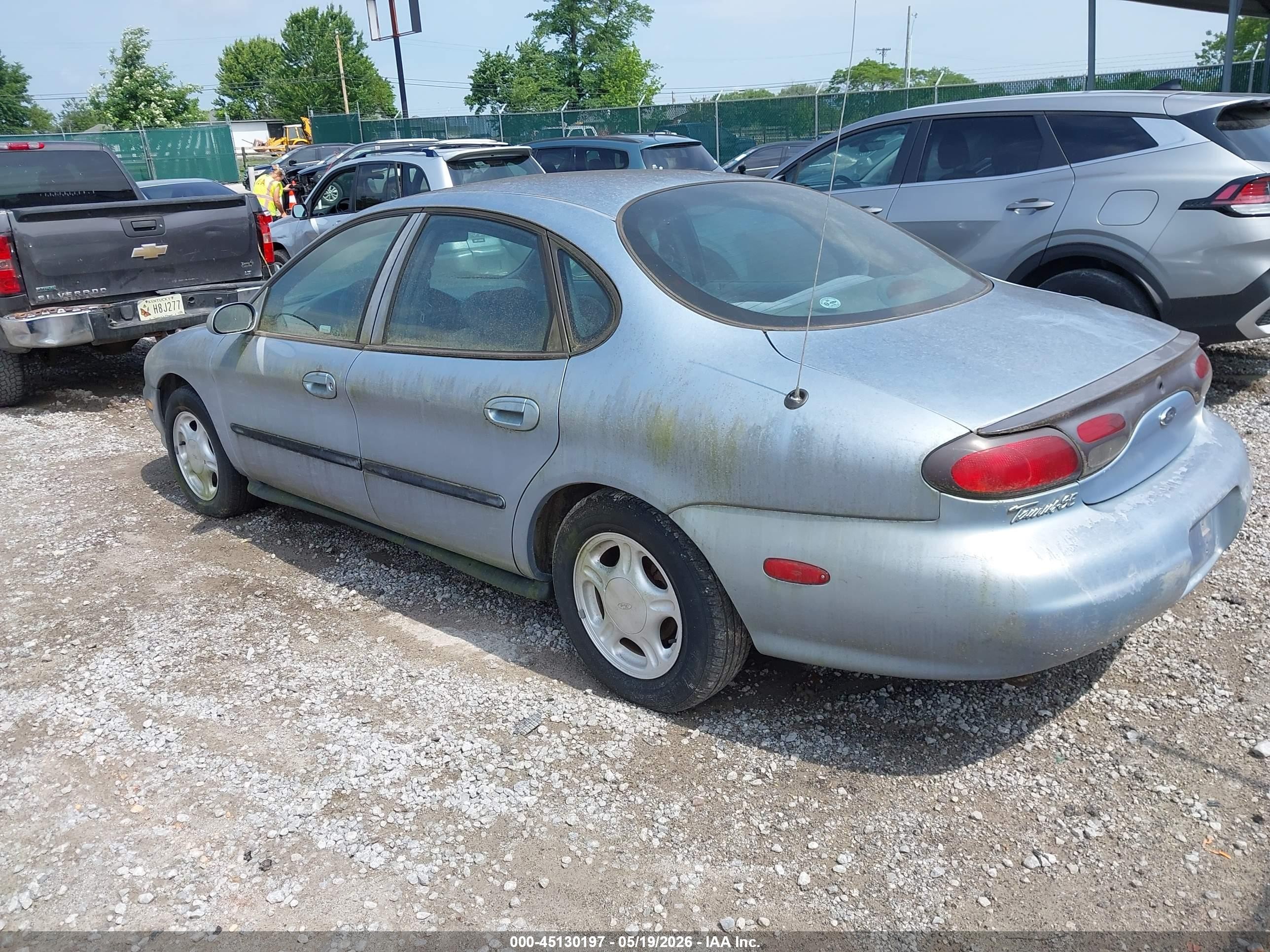 1998 Ford Taurus Lx/se Light Blue vin: 1FAFP52U7WG233477