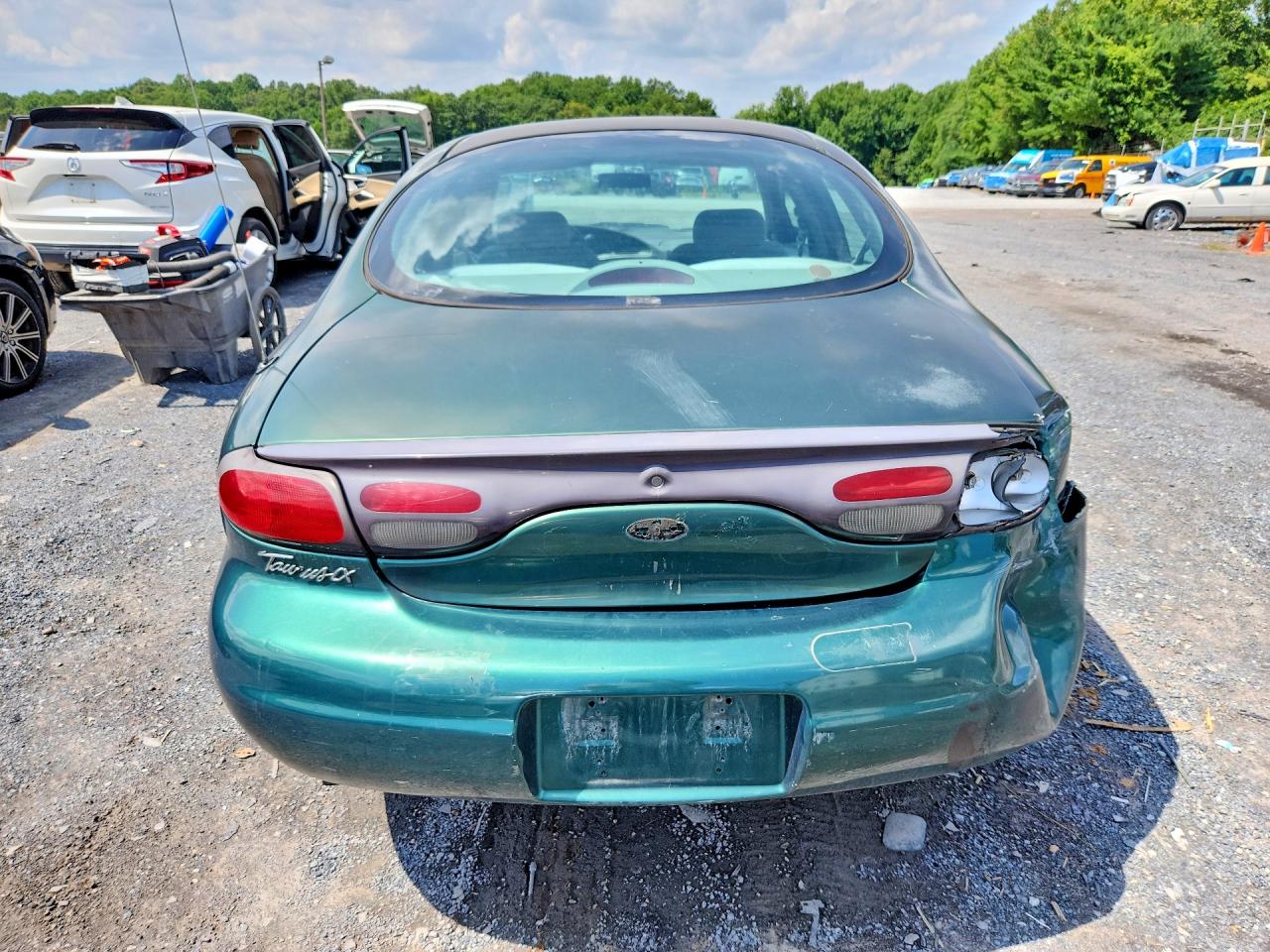 1999 Ford Taurus Lx Green vin: 1FAFP52U8XA312077