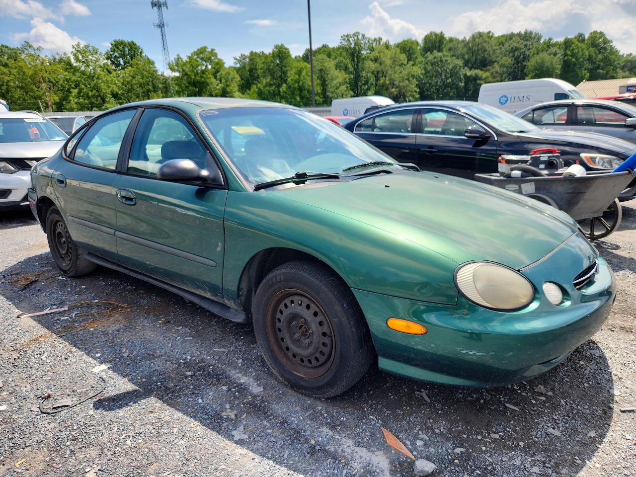 1999 Ford Taurus Lx Green vin: 1FAFP52U8XA312077
