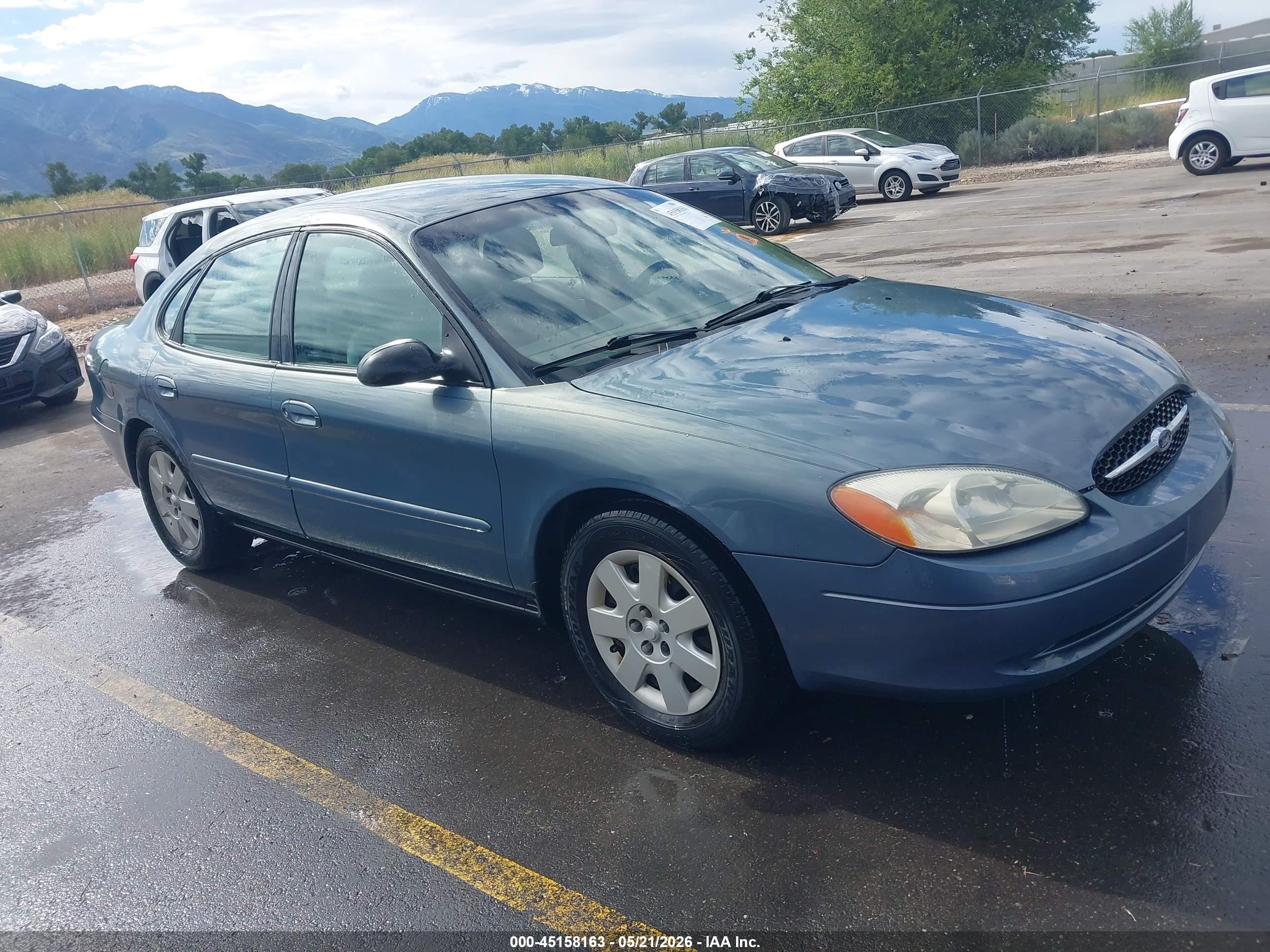2001 Ford Taurus Lx Blue vin: 1FAFP52UX1A147818