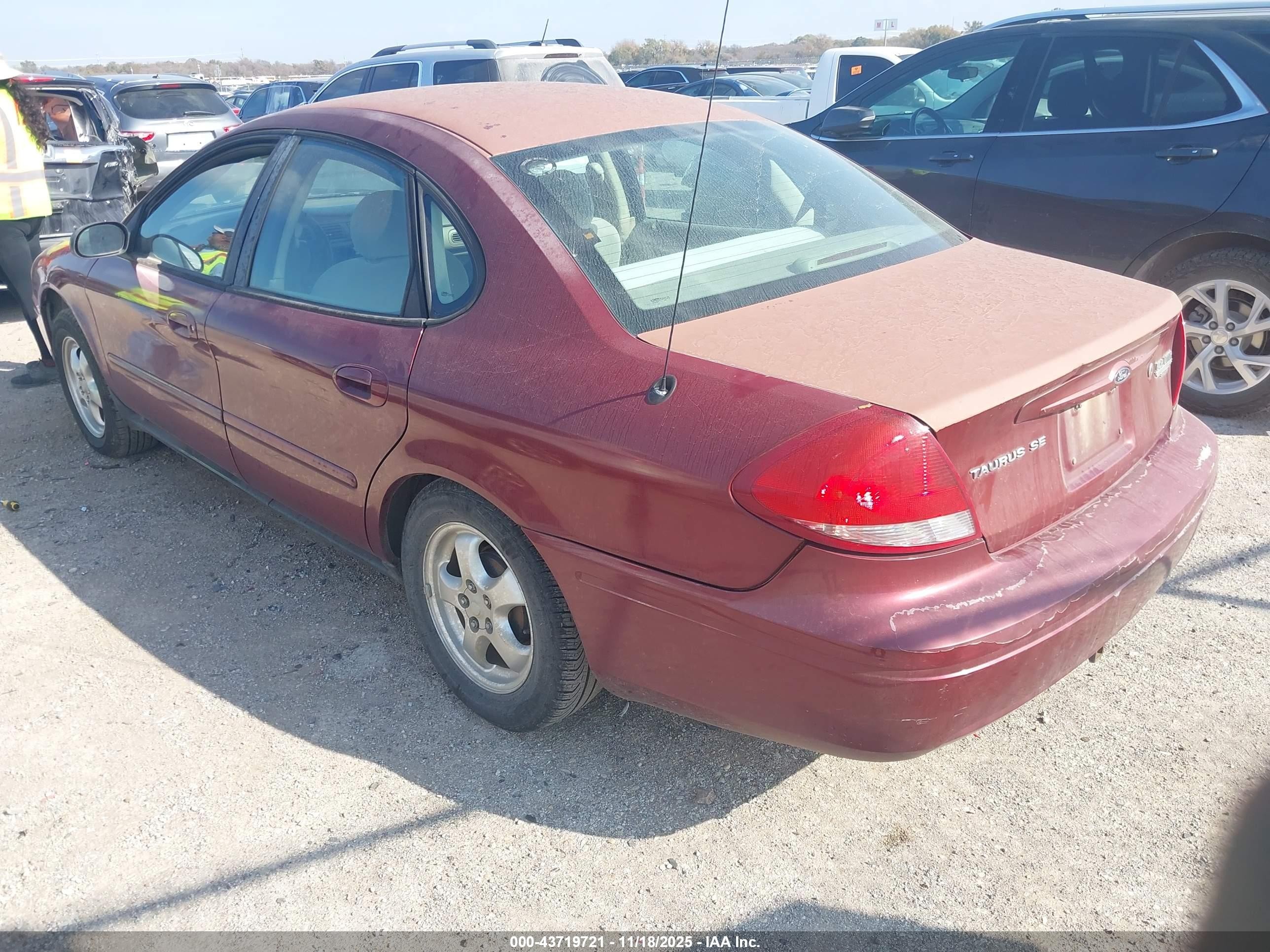 2005 Ford Taurus Se Burgundy vin: 1FAFP53205A174660