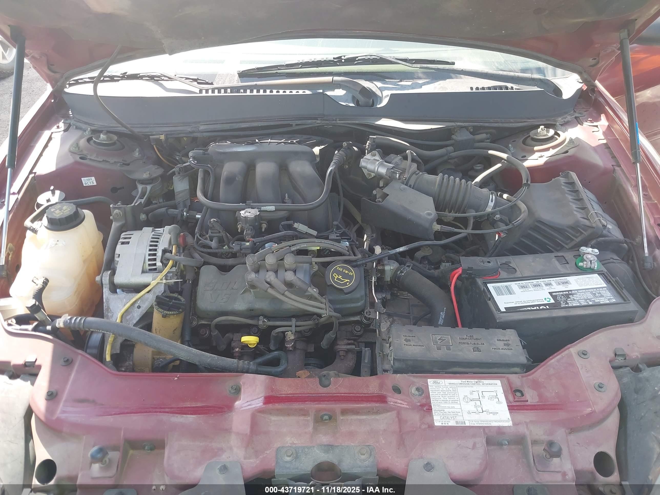2005 Ford Taurus Se Burgundy vin: 1FAFP53205A174660