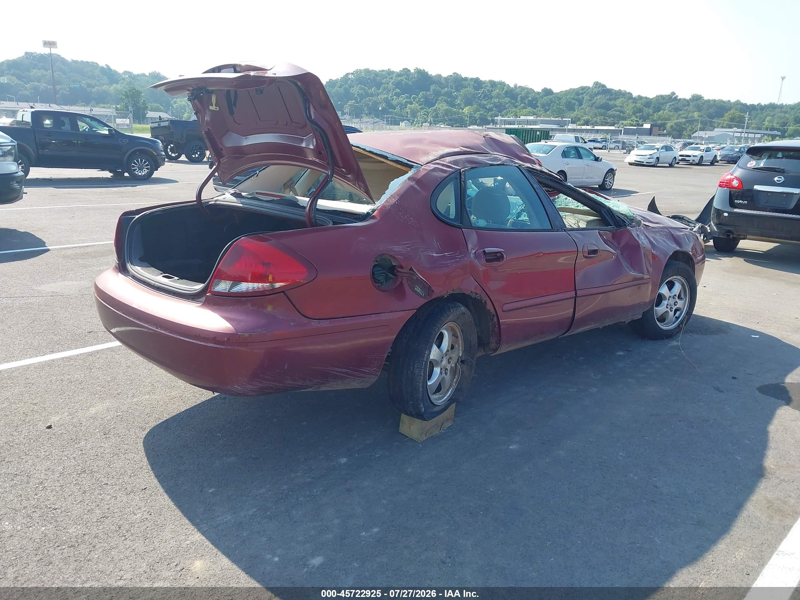 2004 Ford Taurus Se Red vin: 1FAFP53214A197282
