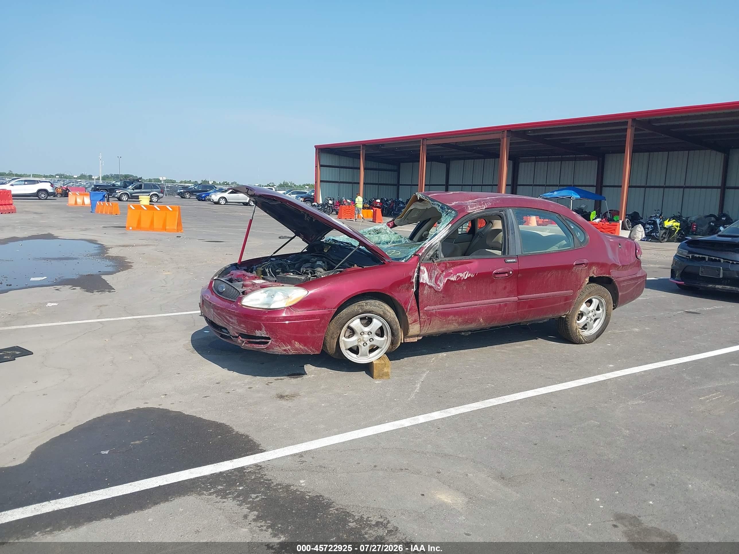 2004 Ford Taurus Se Red vin: 1FAFP53214A197282