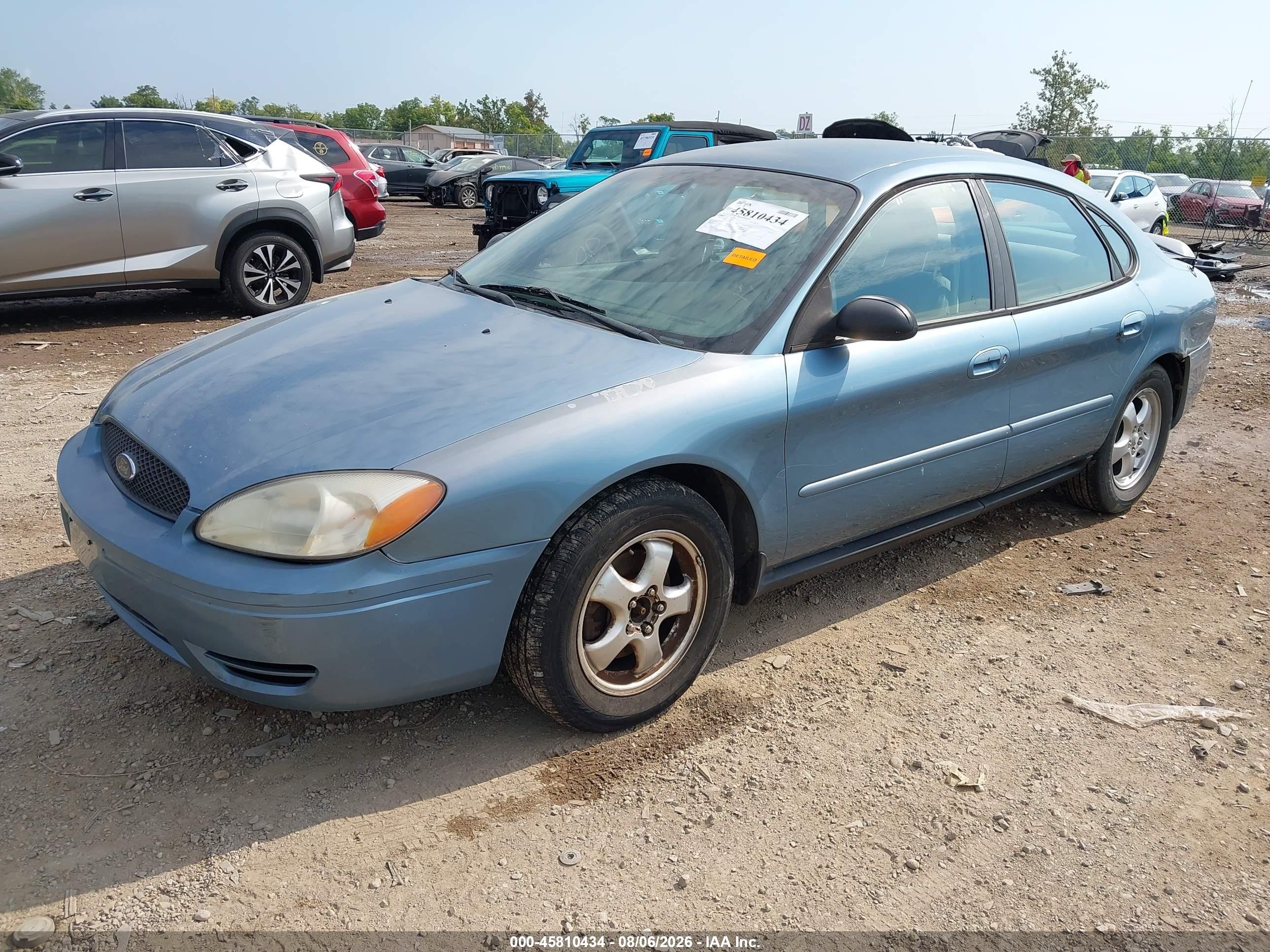 2005 Ford Taurus Se Light Blue vin: 1FAFP53215A170066