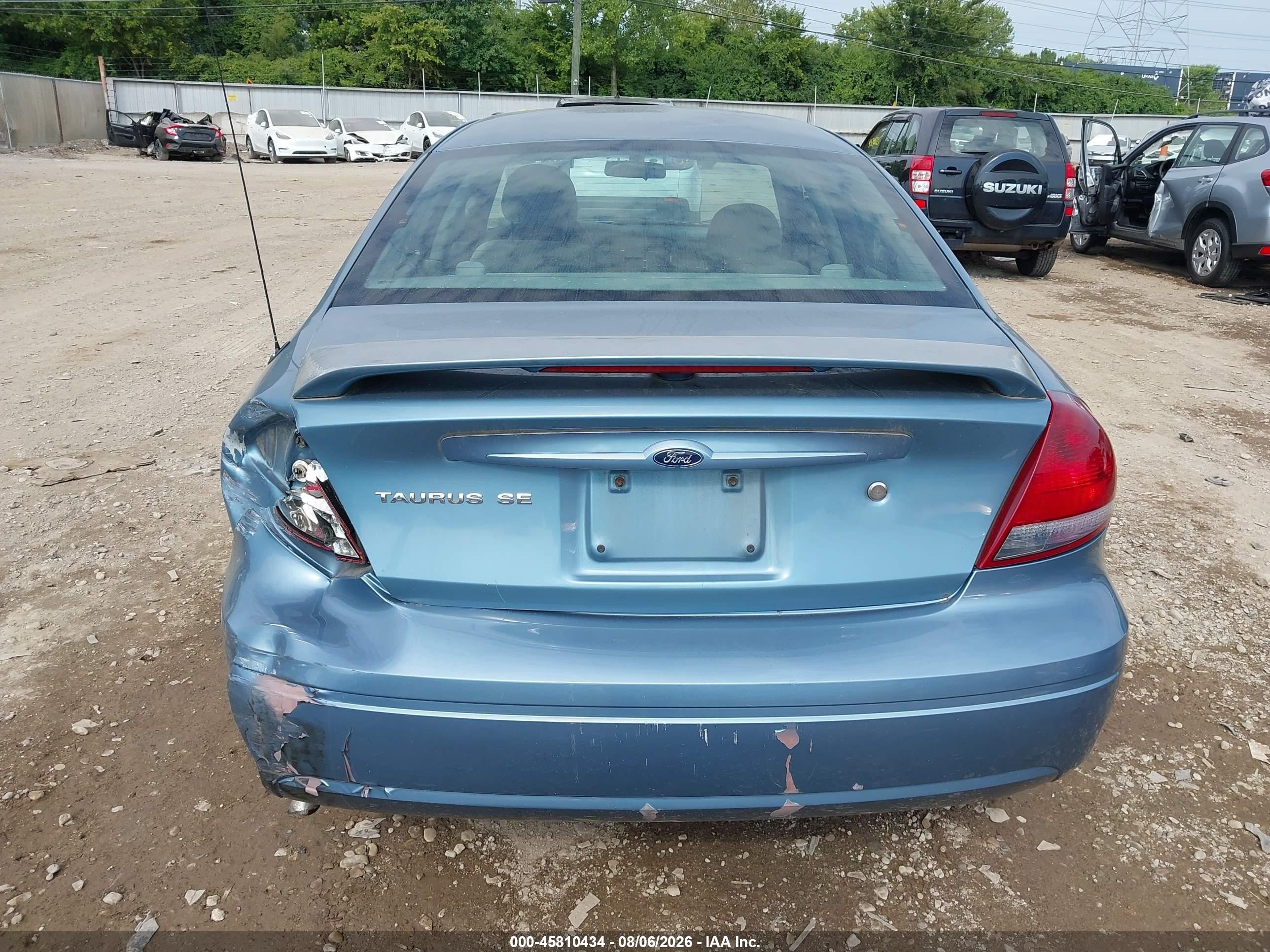 2005 Ford Taurus Se Light Blue vin: 1FAFP53215A170066