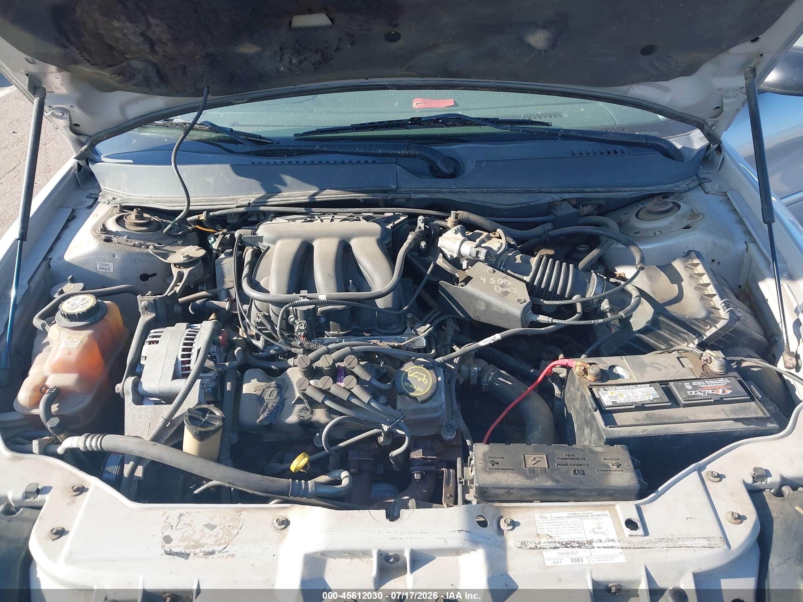 2006 Ford Taurus Se Silver vin: 1FAFP53216A211362