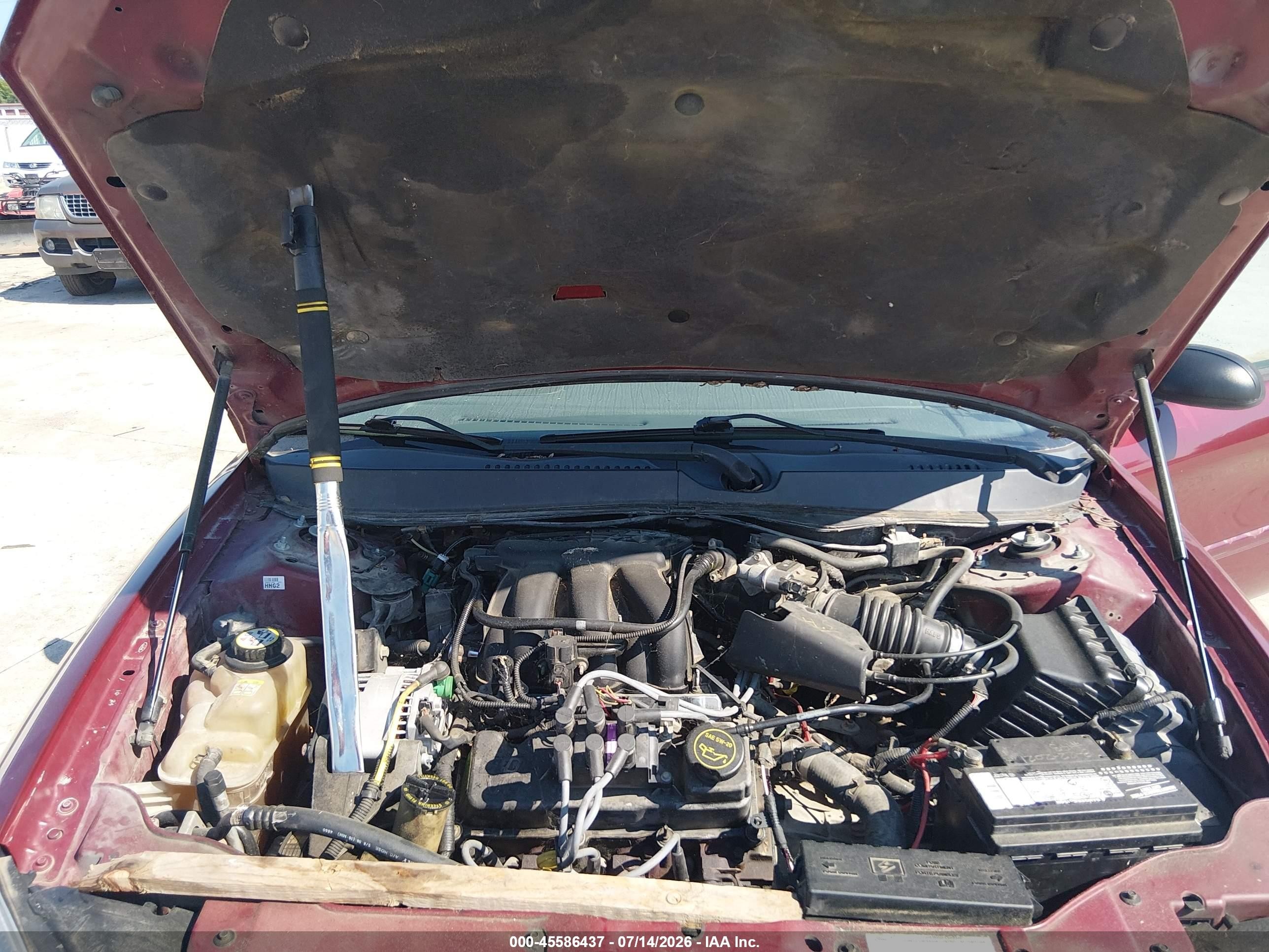 2005 Ford Taurus Se Burgundy vin: 1FAFP53235A212205