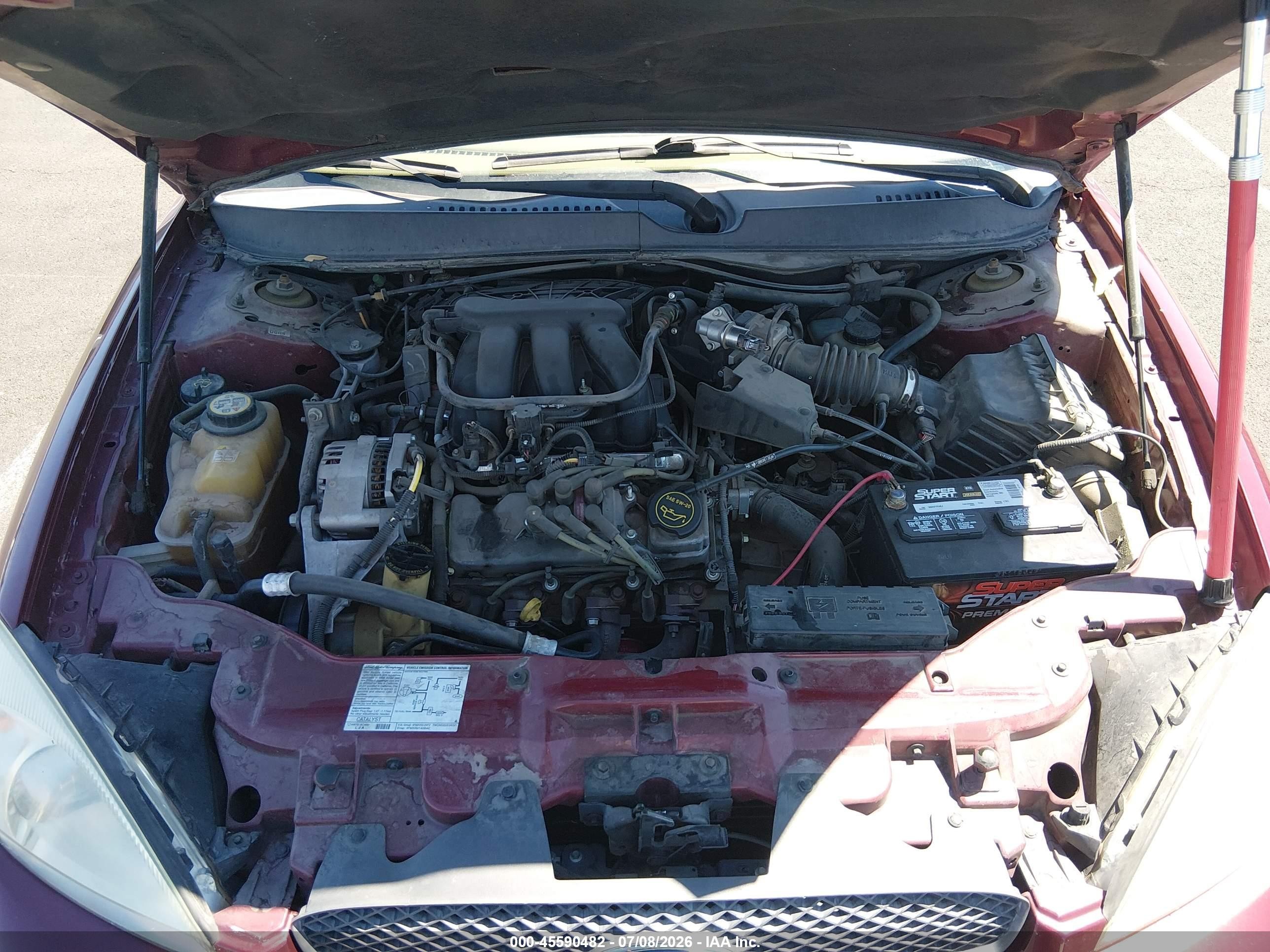 2004 Ford Taurus Se Red vin: 1FAFP53244G148428