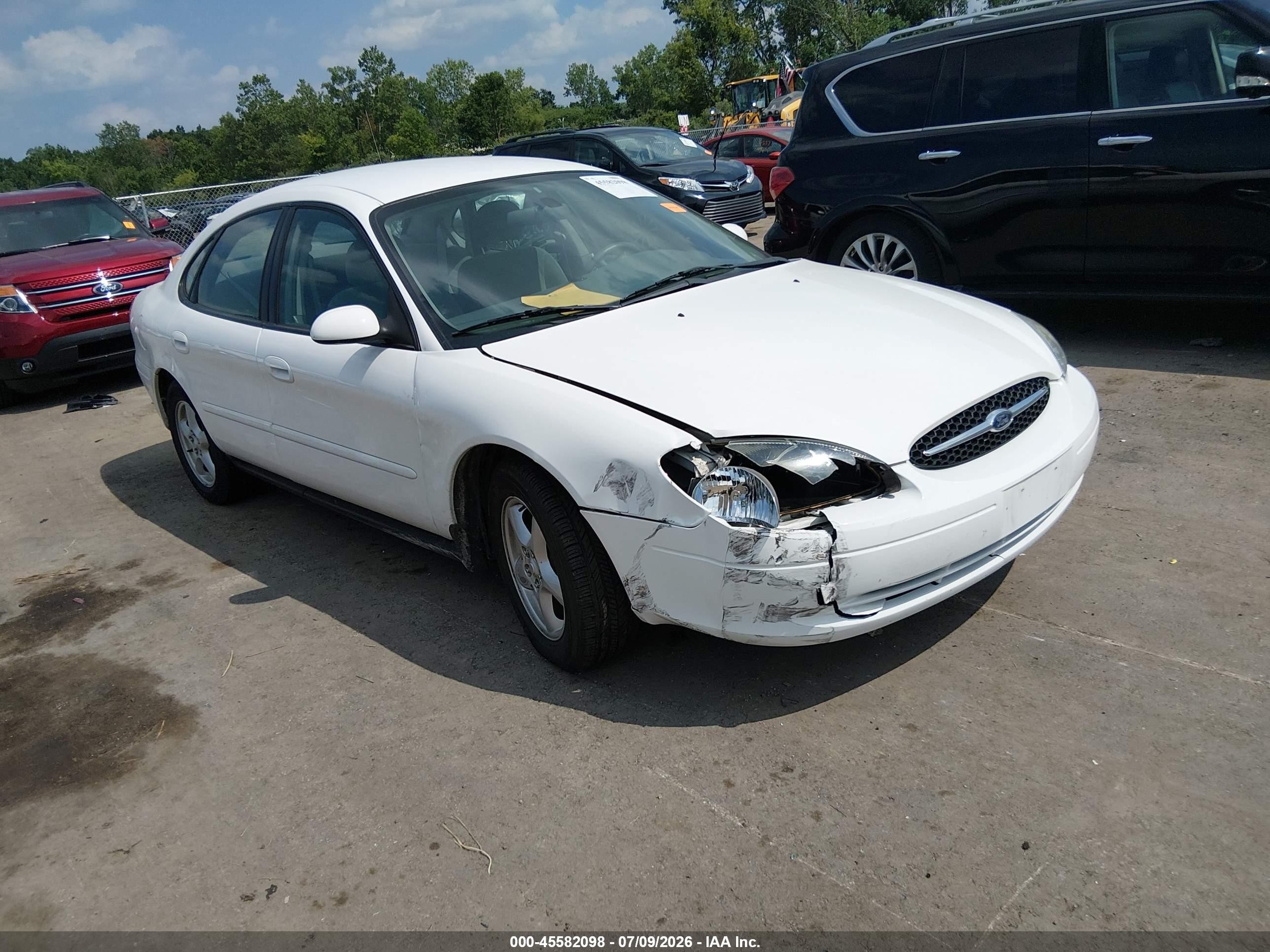2003 Ford Taurus Se White vin: 1FAFP53253G195496