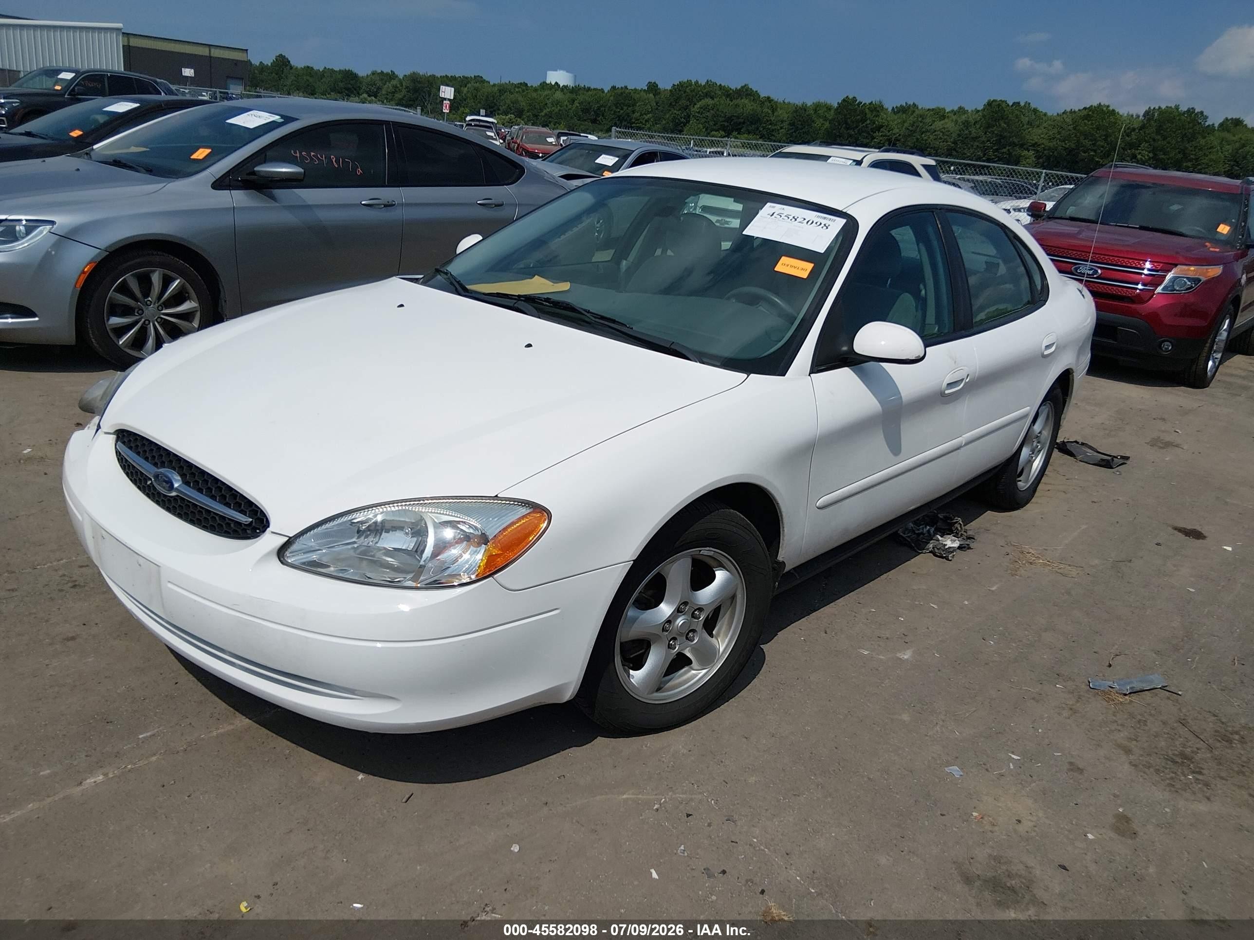 2003 Ford Taurus Se White vin: 1FAFP53253G195496