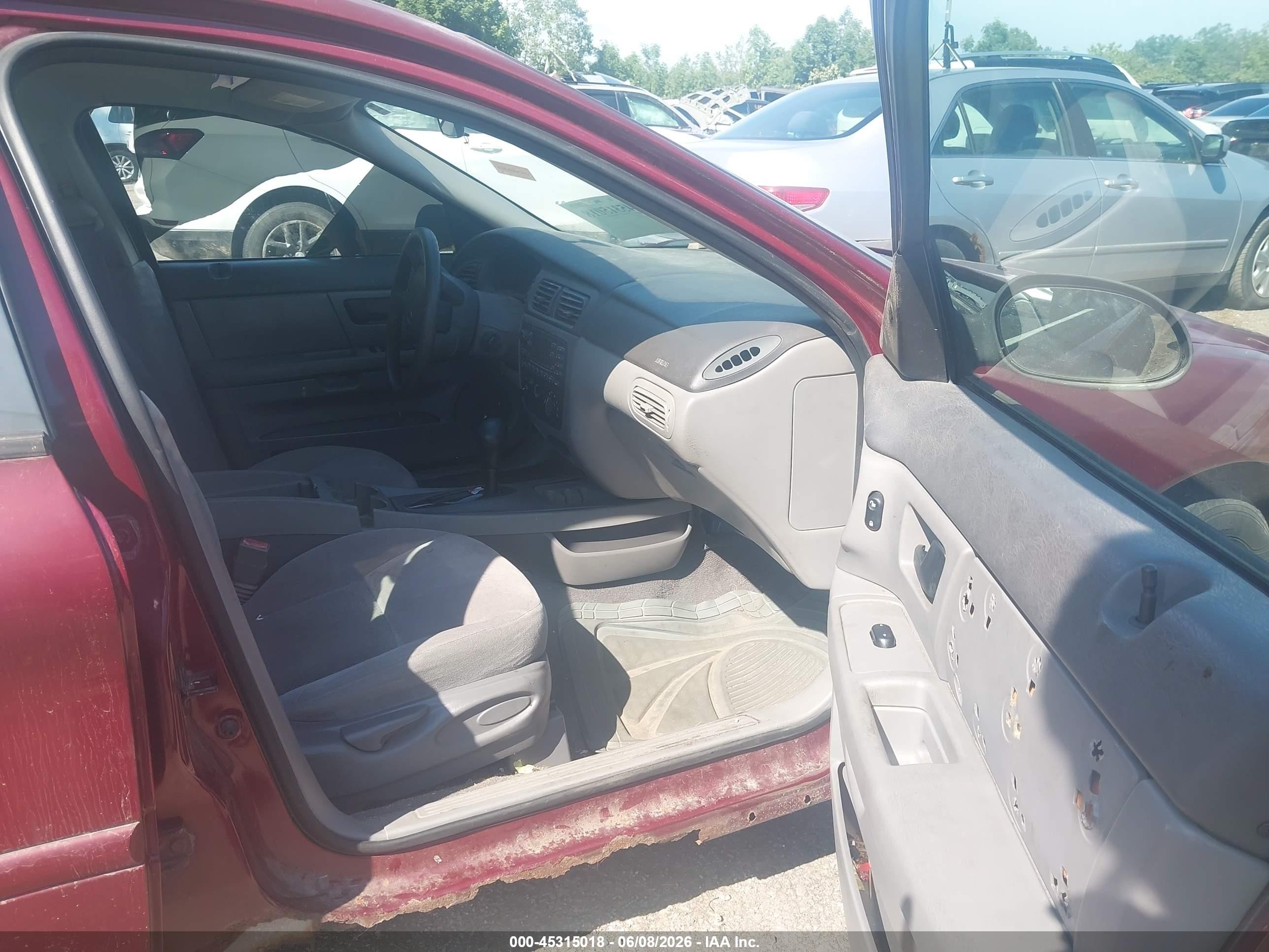 2005 Ford Taurus Se Burgundy vin: 1FAFP53255A192104