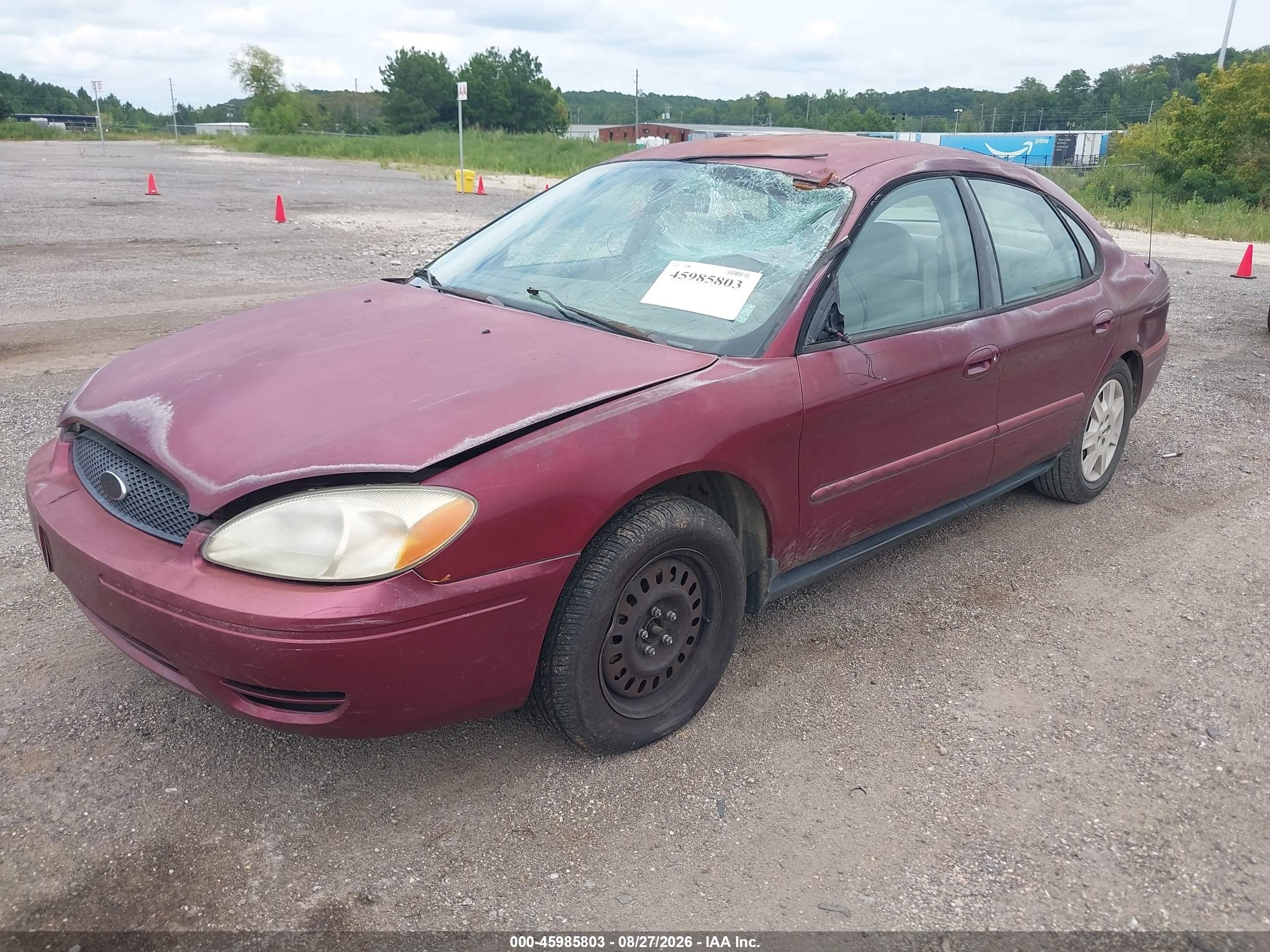 2005 Ford Taurus Se Maroon vin: 1FAFP53255A242564