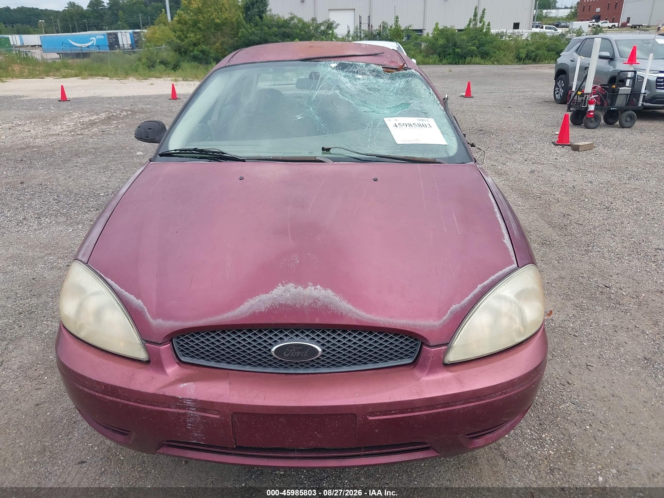 2005 Ford Taurus Se Maroon vin: 1FAFP53255A242564