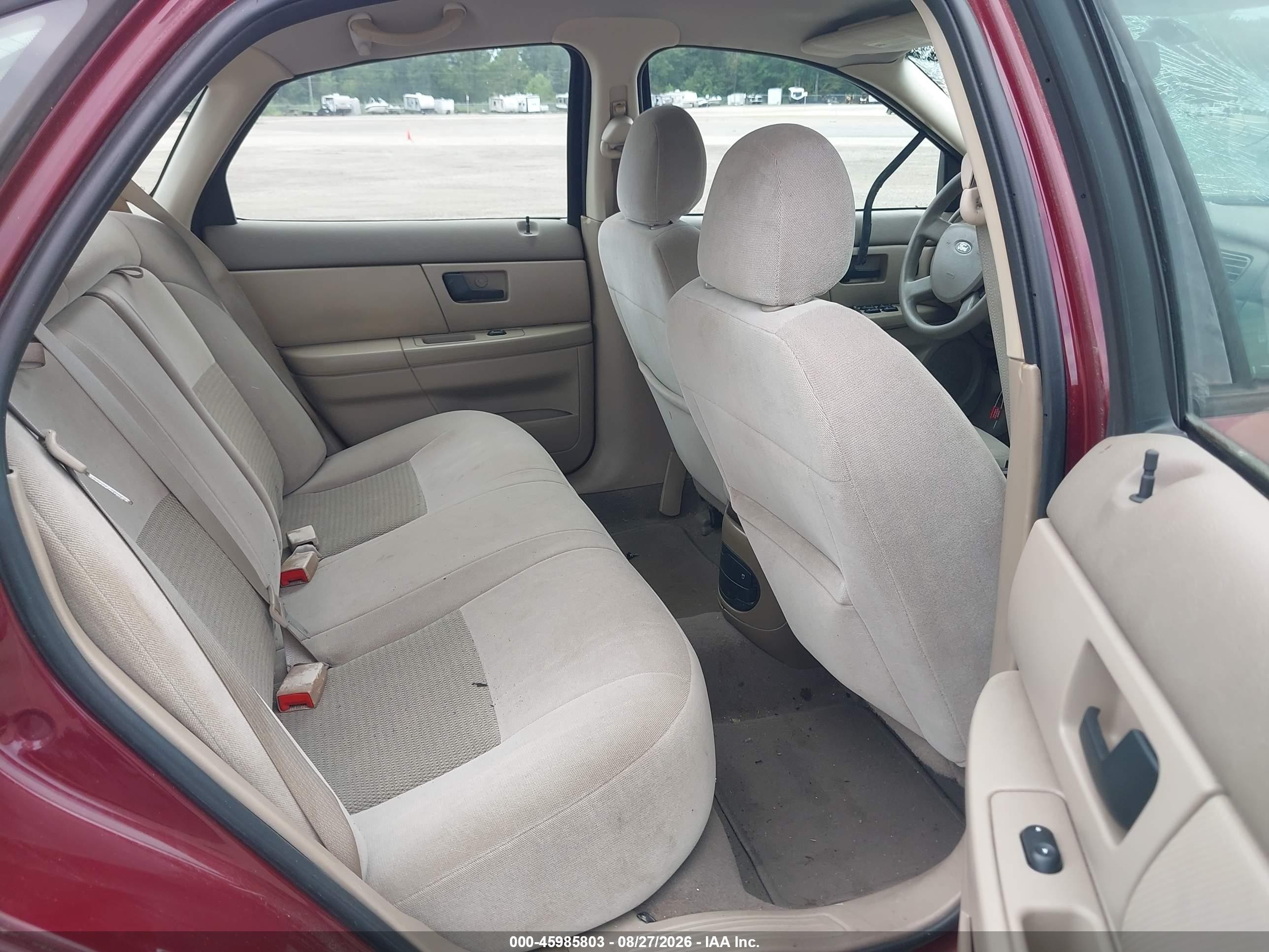 2005 Ford Taurus Se Maroon vin: 1FAFP53255A242564