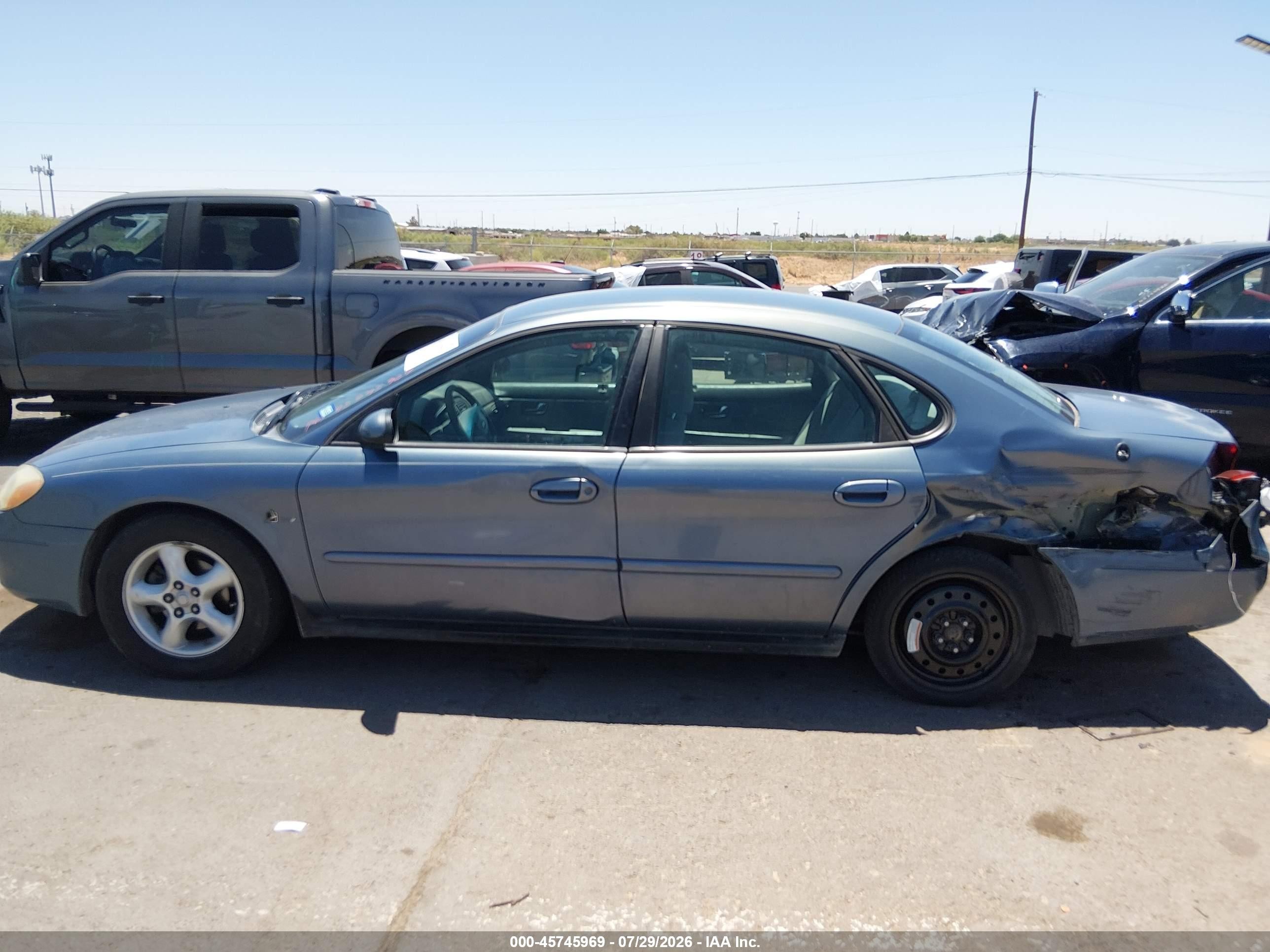 2000 Ford Taurus Se Blue vin: 1FAFP5325YA258283