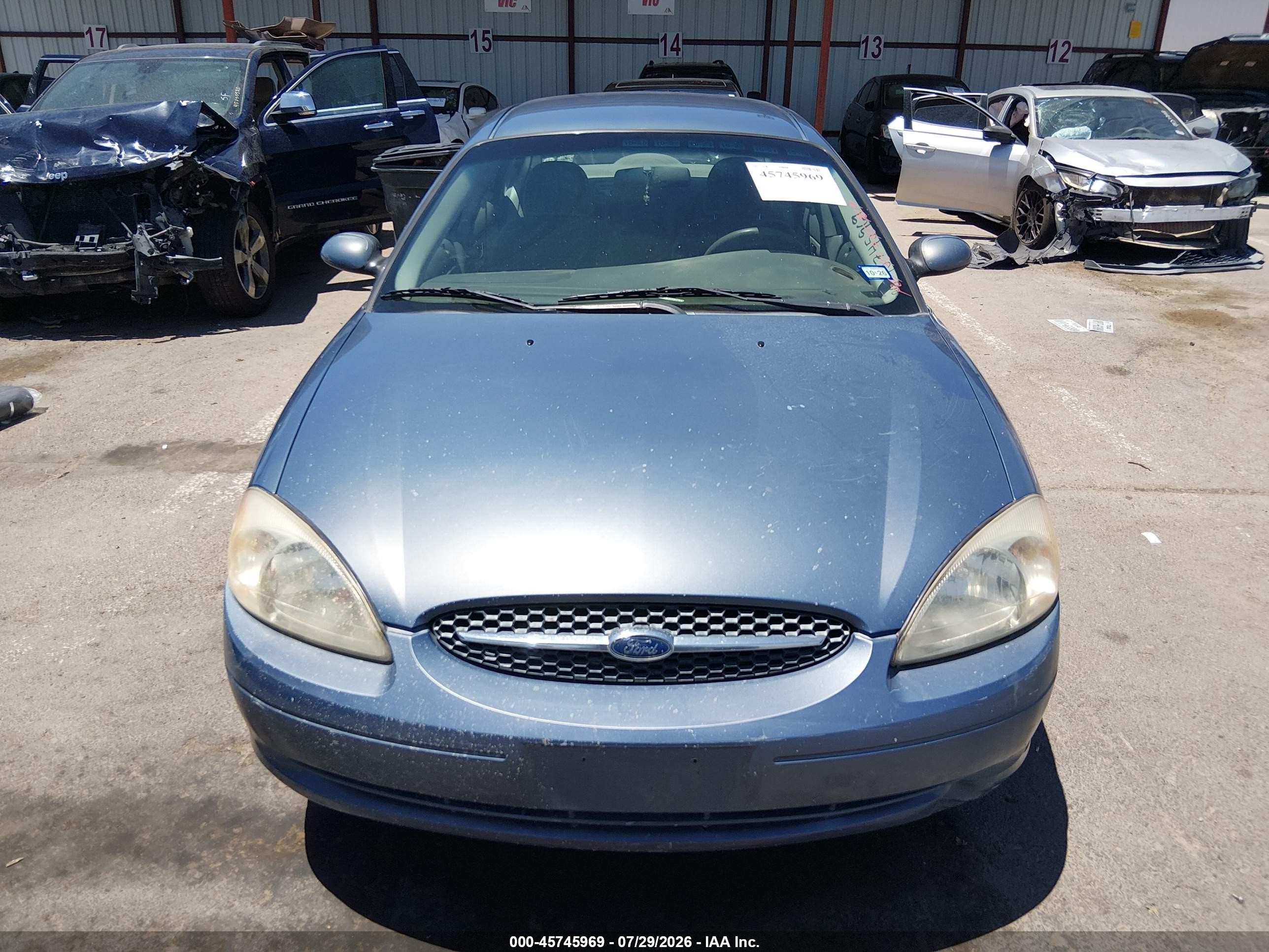 2000 Ford Taurus Se Blue vin: 1FAFP5325YA258283