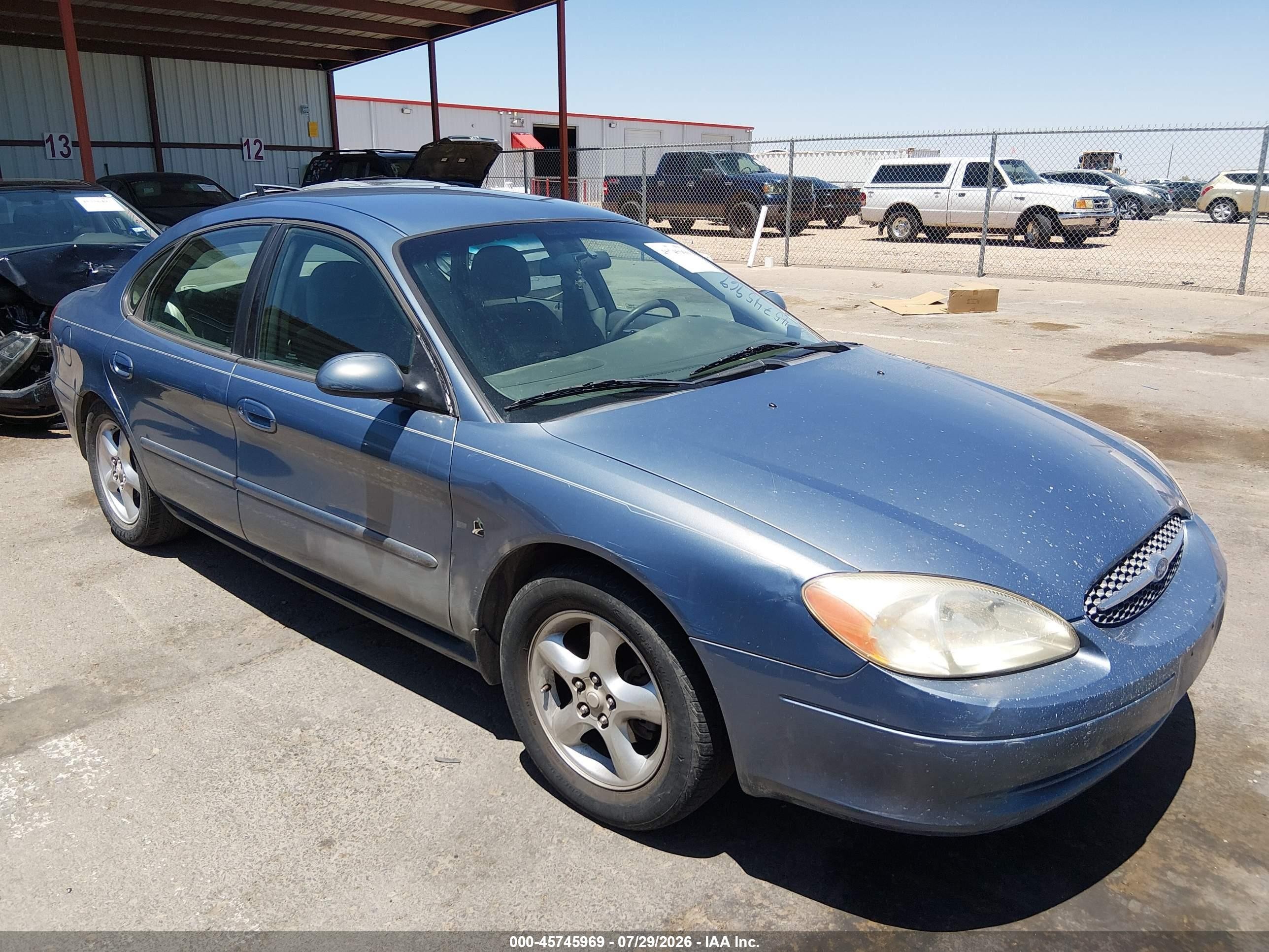 2000 Ford Taurus Se Blue vin: 1FAFP5325YA258283