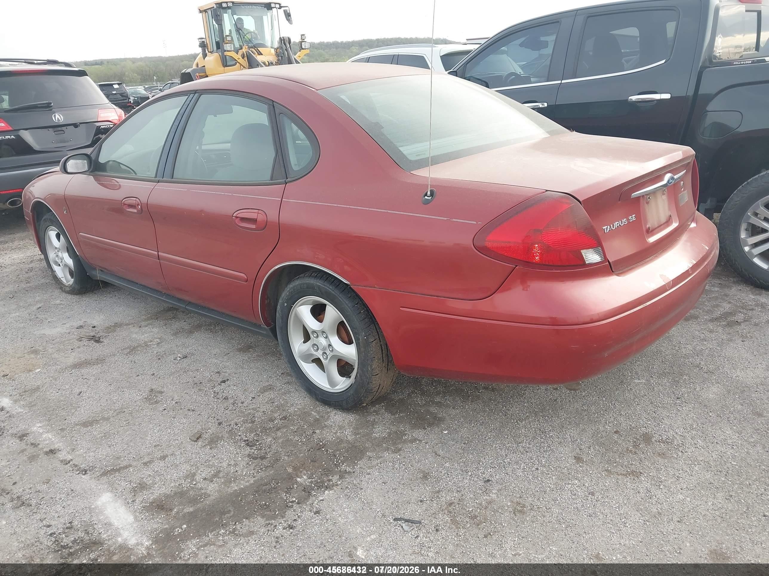 2001 Ford Taurus Se Maroon vin: 1FAFP53261G250972
