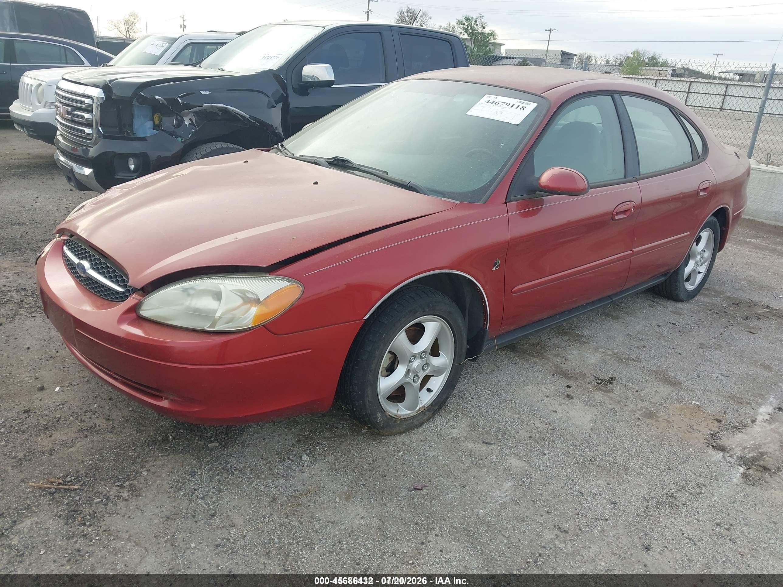 2001 Ford Taurus Se Maroon vin: 1FAFP53261G250972