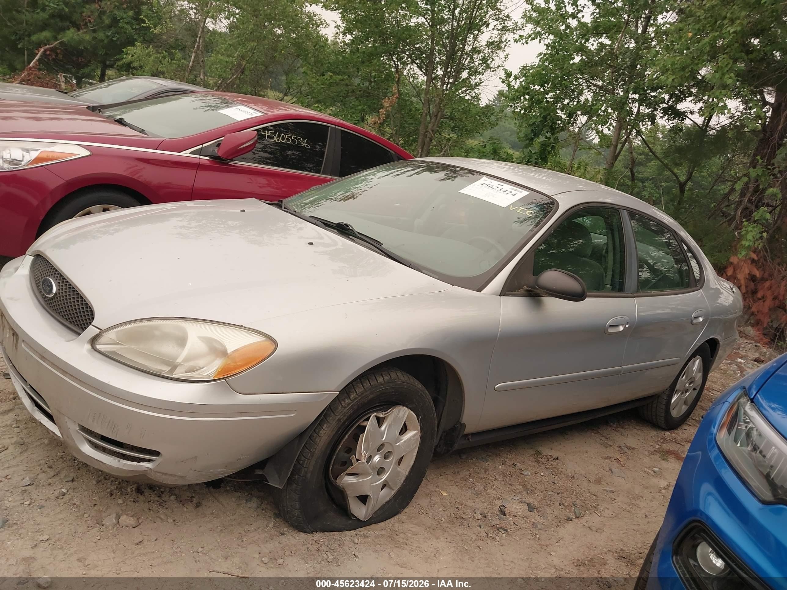 2005 Ford Taurus Se Silver vin: 1FAFP53265A168135