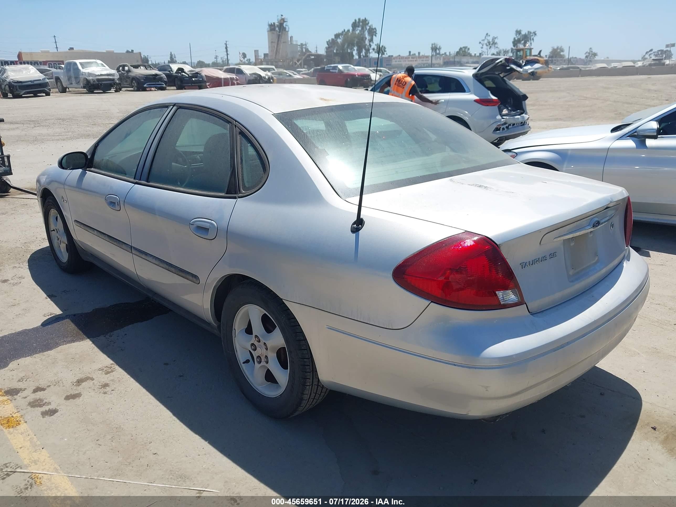 2000 Ford Taurus Se Gray vin: 1FAFP5326YG174888