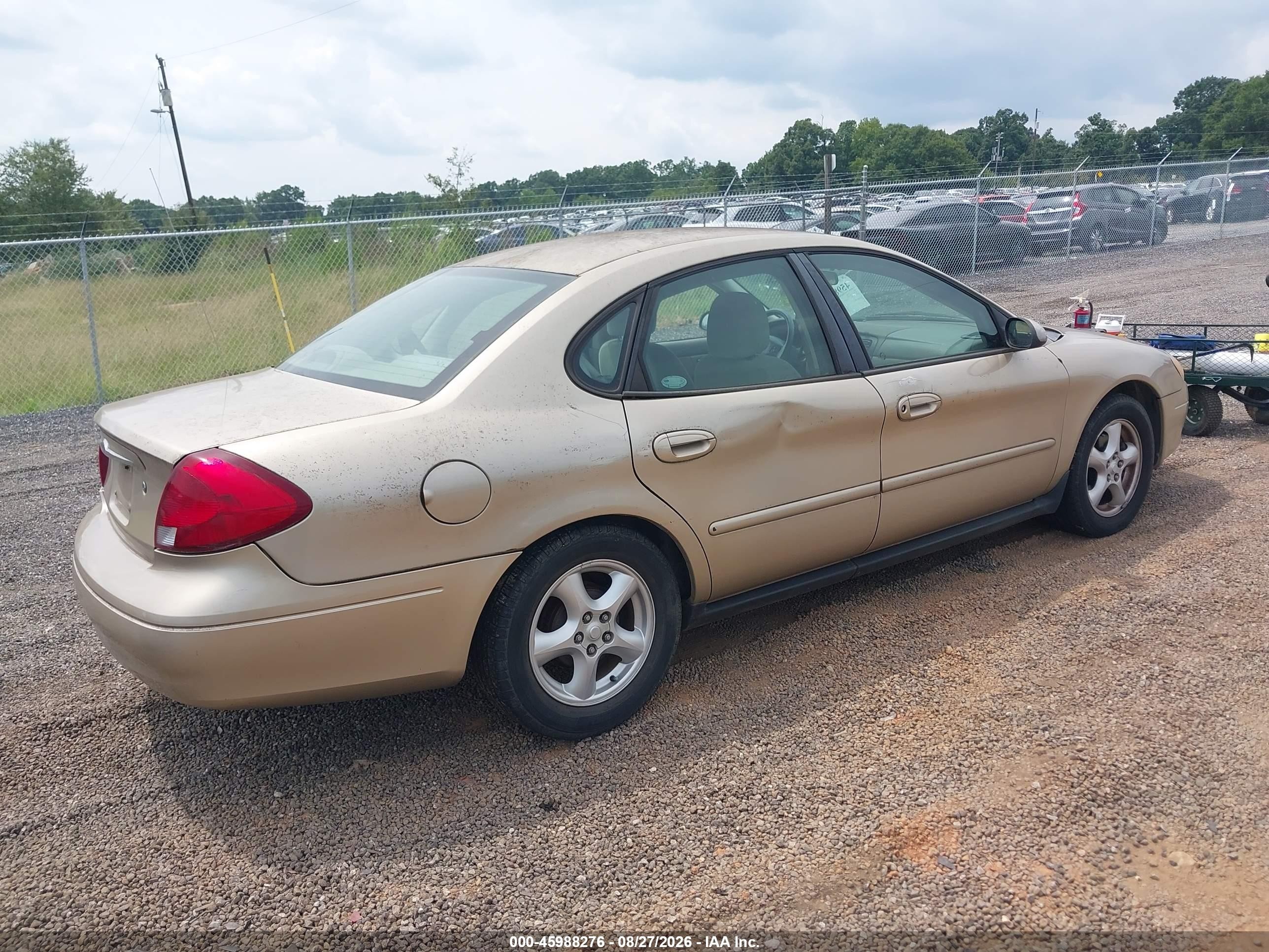 2001 Ford Taurus Se Gold vin: 1FAFP53271A244908