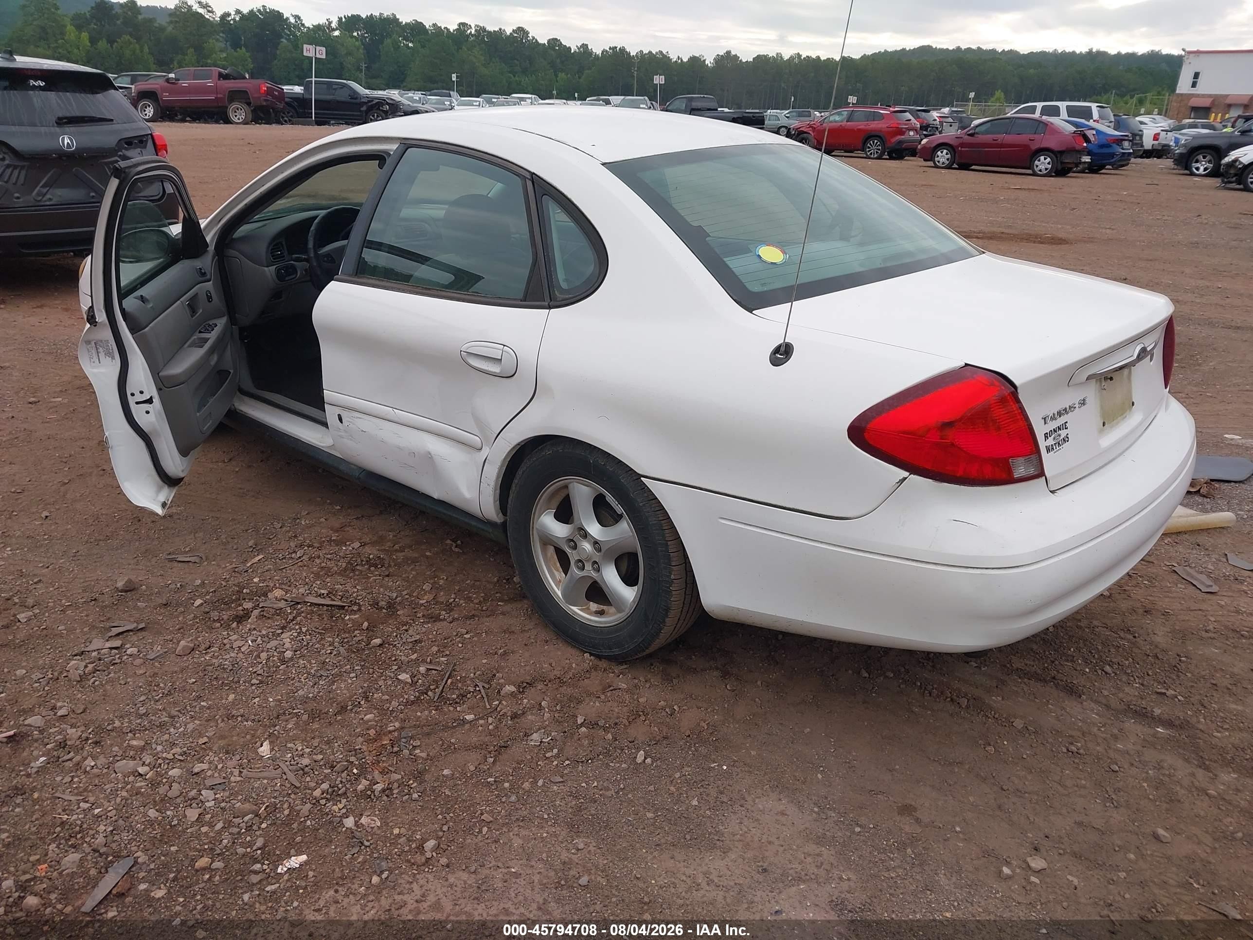 2003 Ford Taurus Se White vin: 1FAFP53283A154735