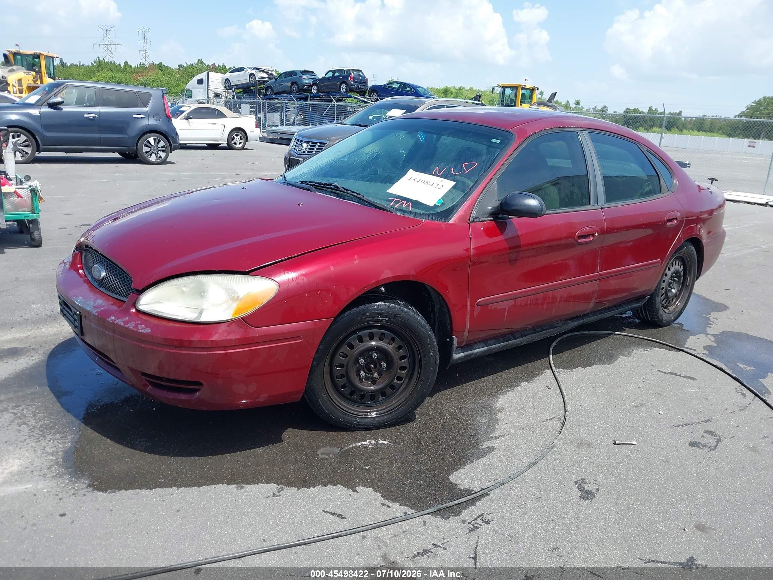 2005 Ford Taurus Se Burgundy vin: 1FAFP53295A208871