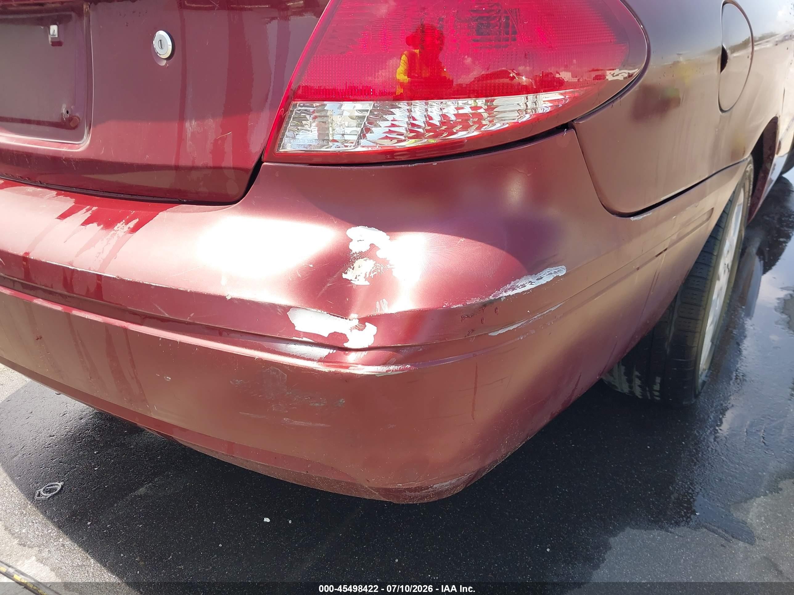 2005 Ford Taurus Se Burgundy vin: 1FAFP53295A208871