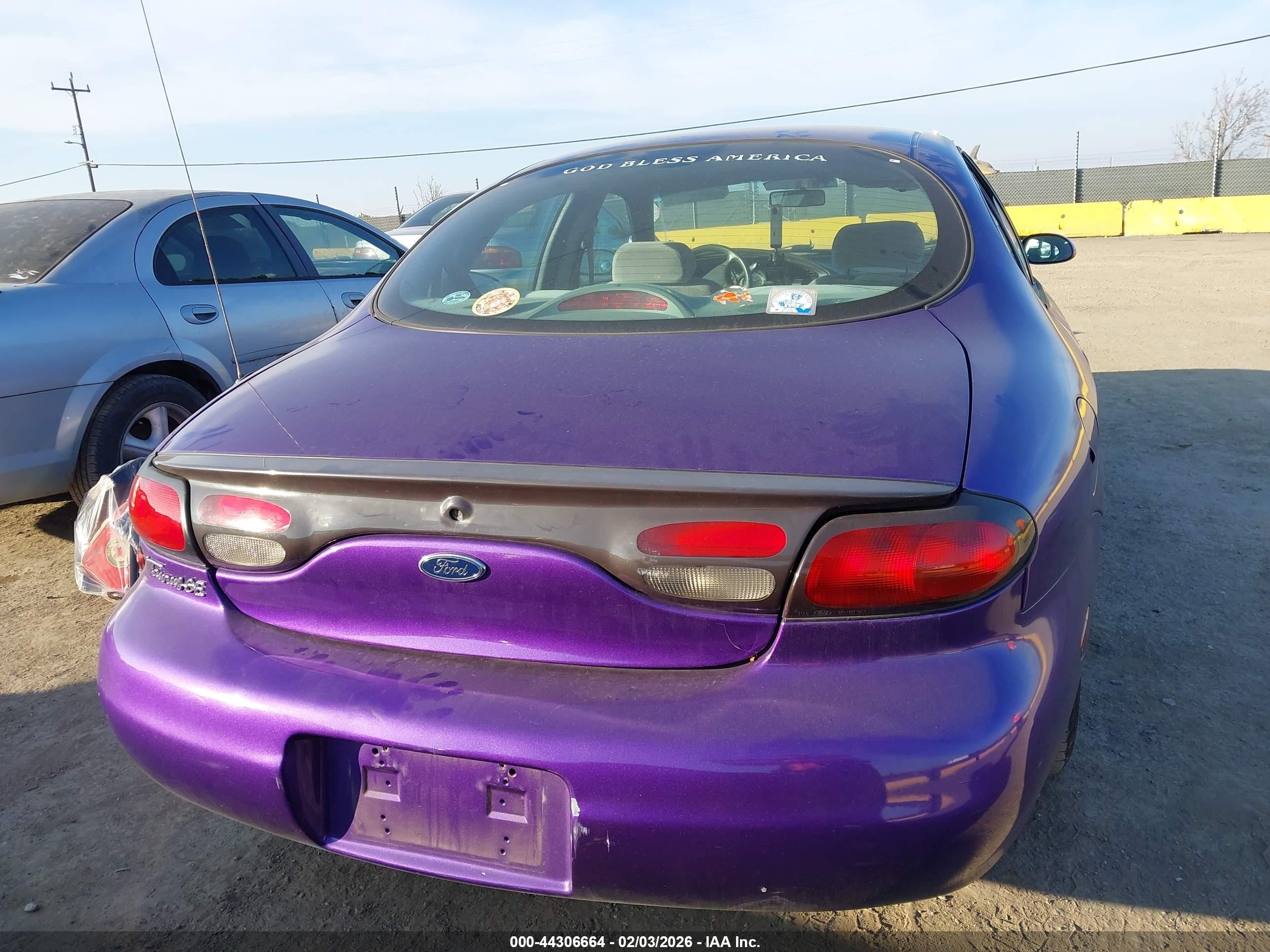 1999 Ford Taurus Se Purple vin: 1FAFP534XXG175266