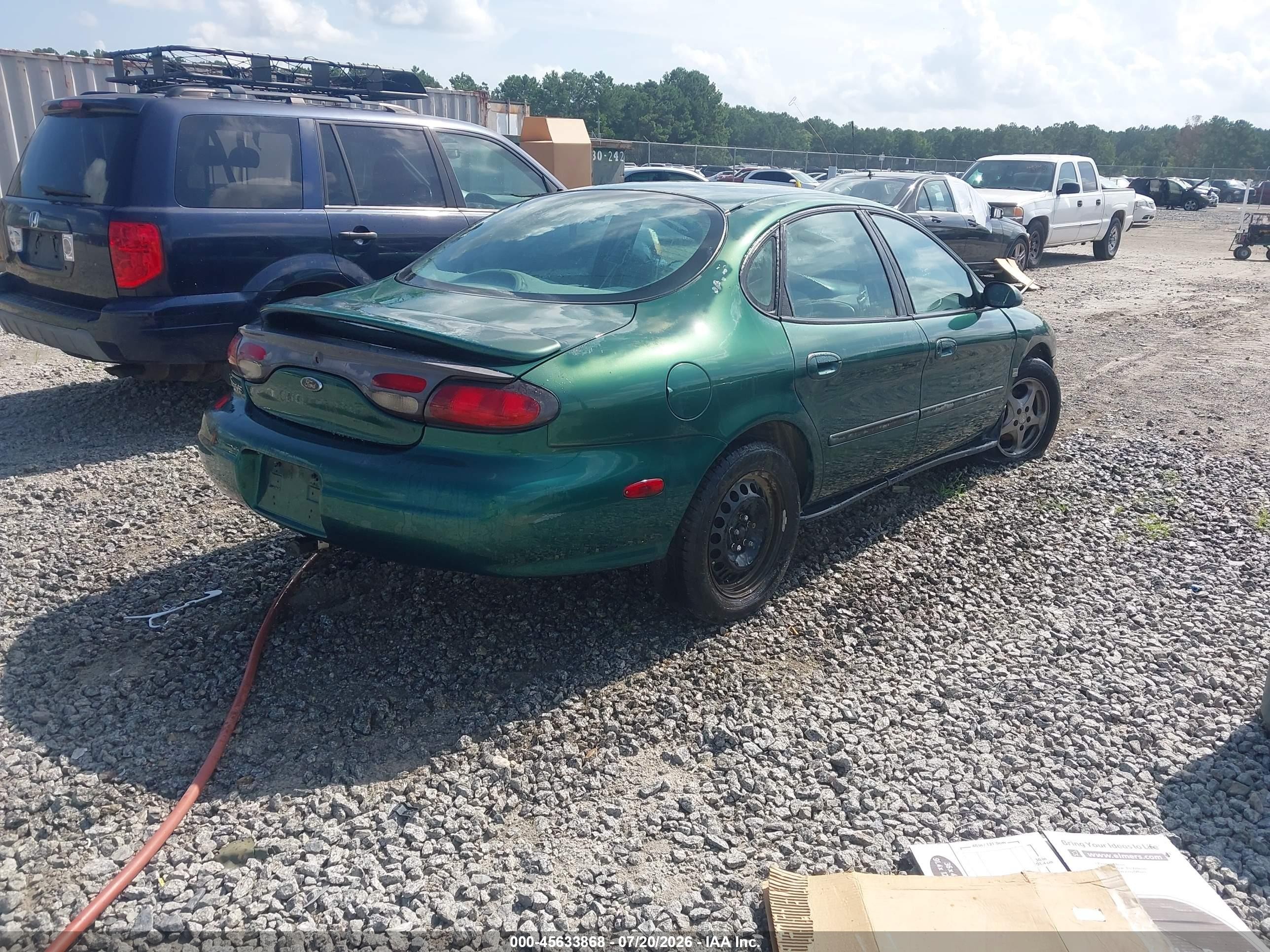 1999 Ford Taurus Se/se-ne Green vin: 1FAFP53S1XA283227