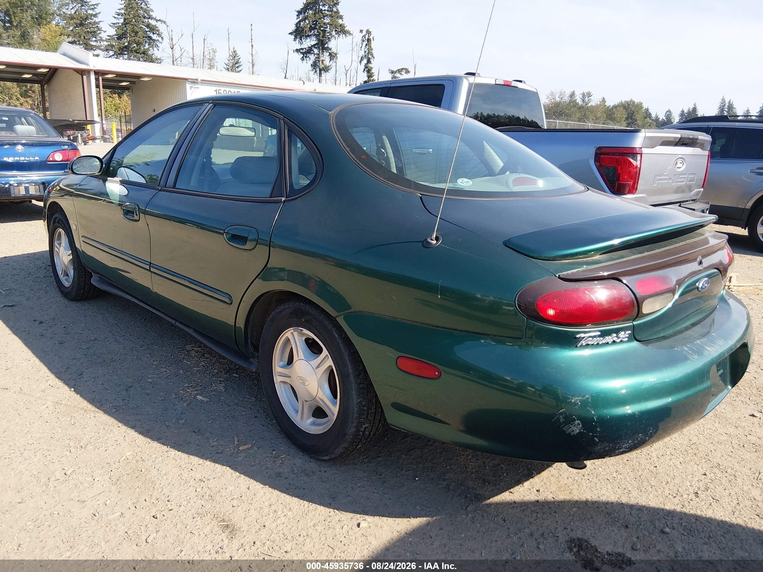 1999 Ford Taurus Se/se-ne Green vin: 1FAFP53S5XG210018