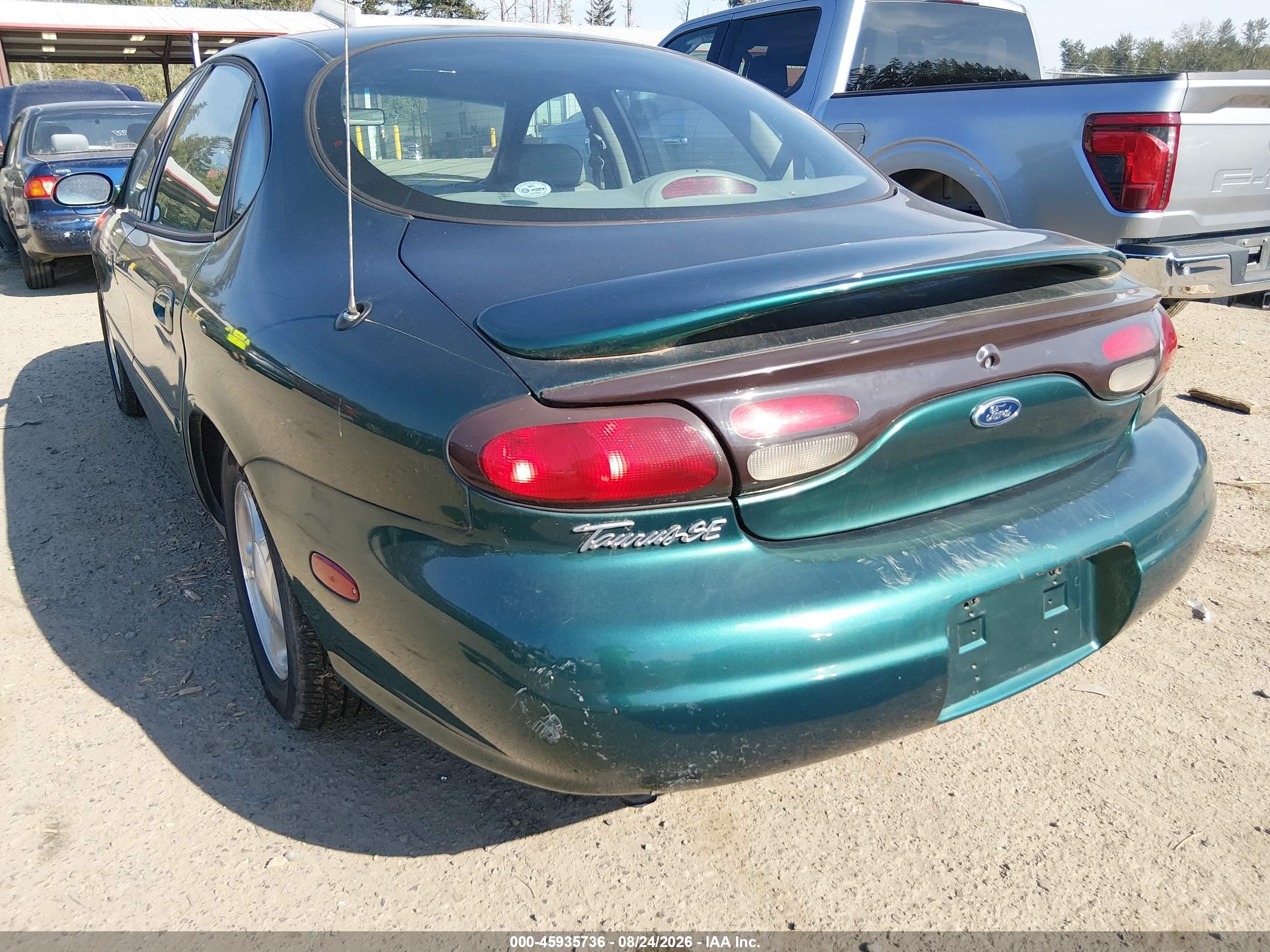 1999 Ford Taurus Se/se-ne Green vin: 1FAFP53S5XG210018